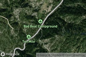 Satellite map of the Bad Bear Creek