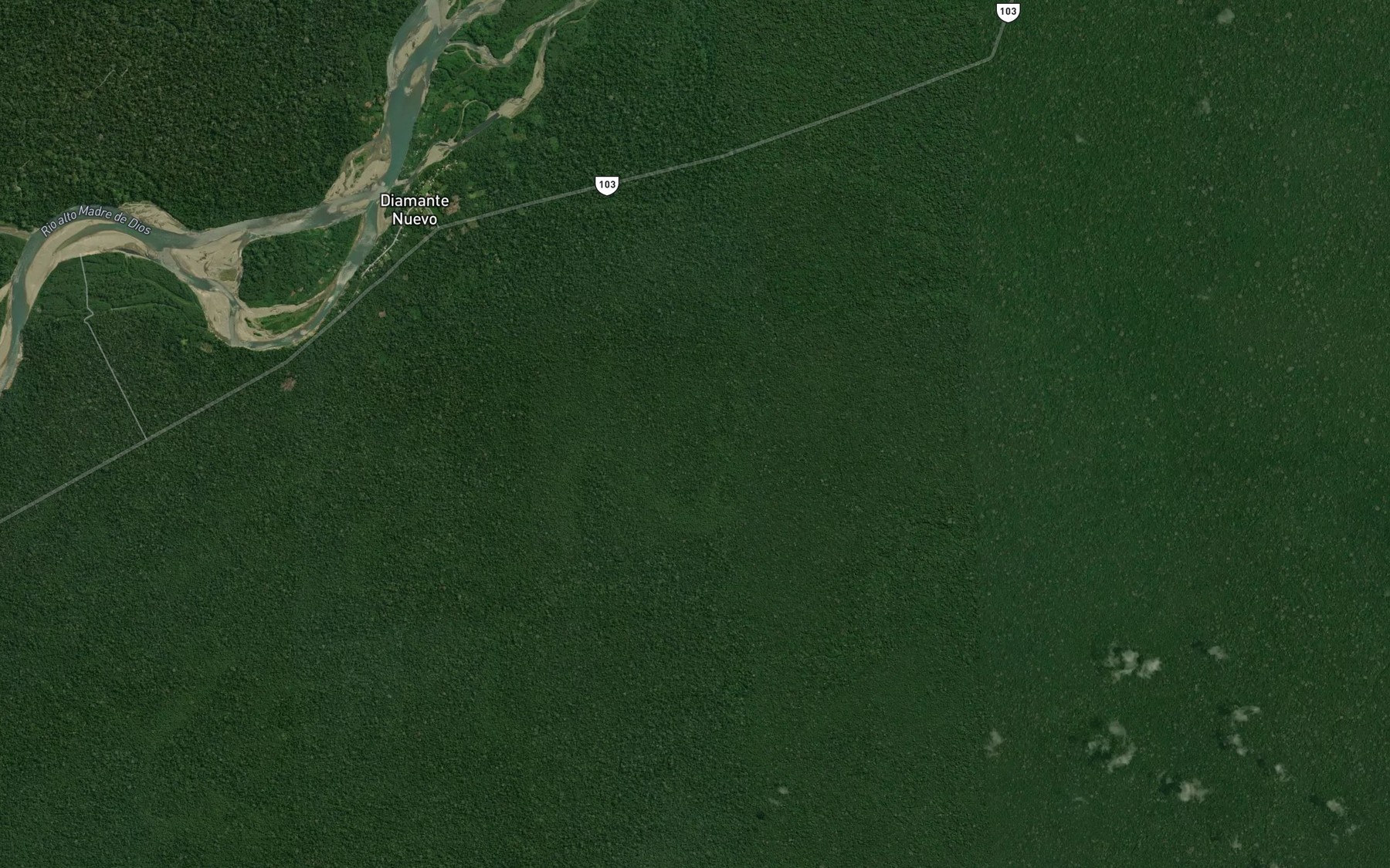 Satellite map of the Rio Condeja