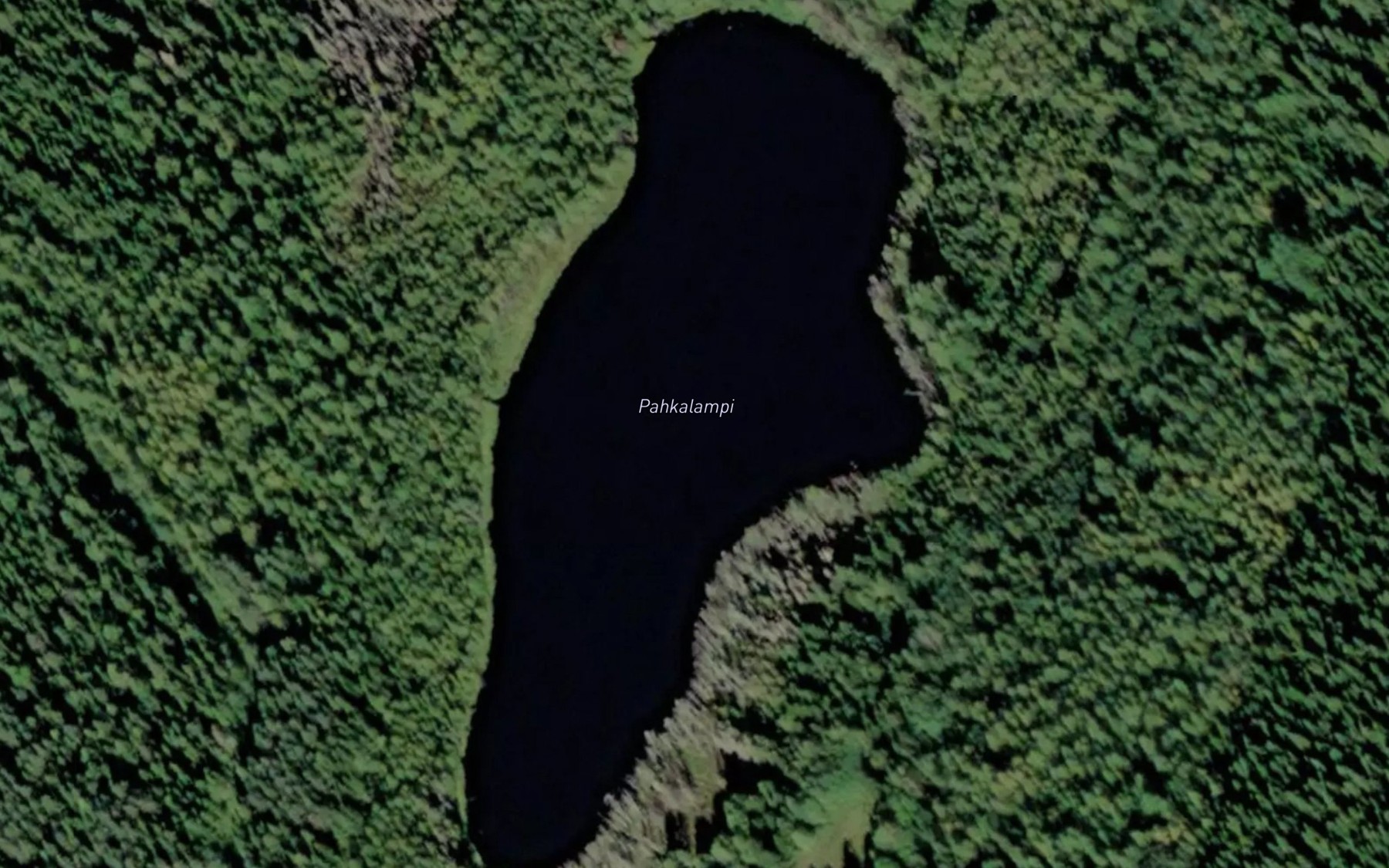Satellite map of the Pahkalampi