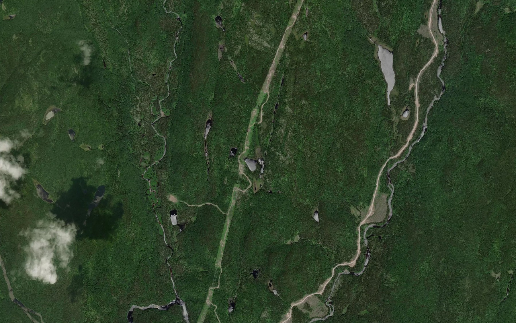 Satellite map of the Lac des Belles Femmes