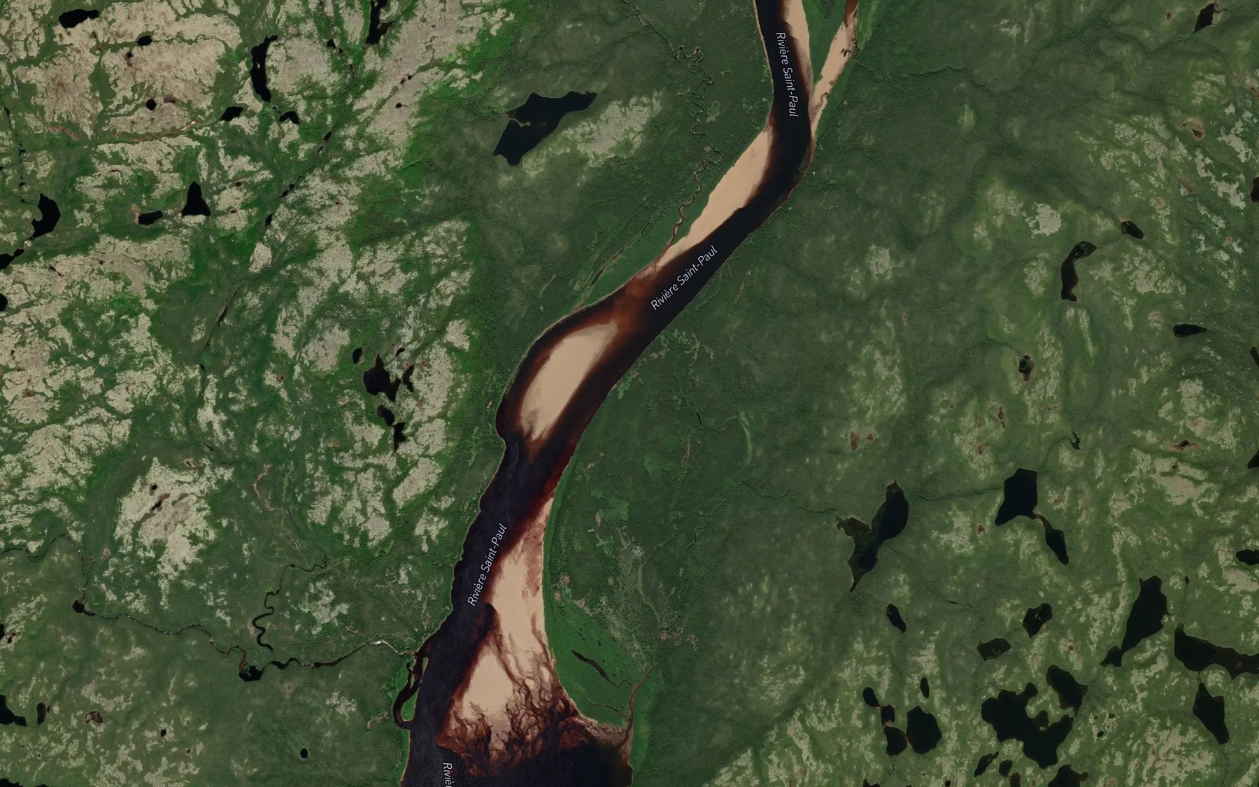 Satellite map of the La Petite Riviere