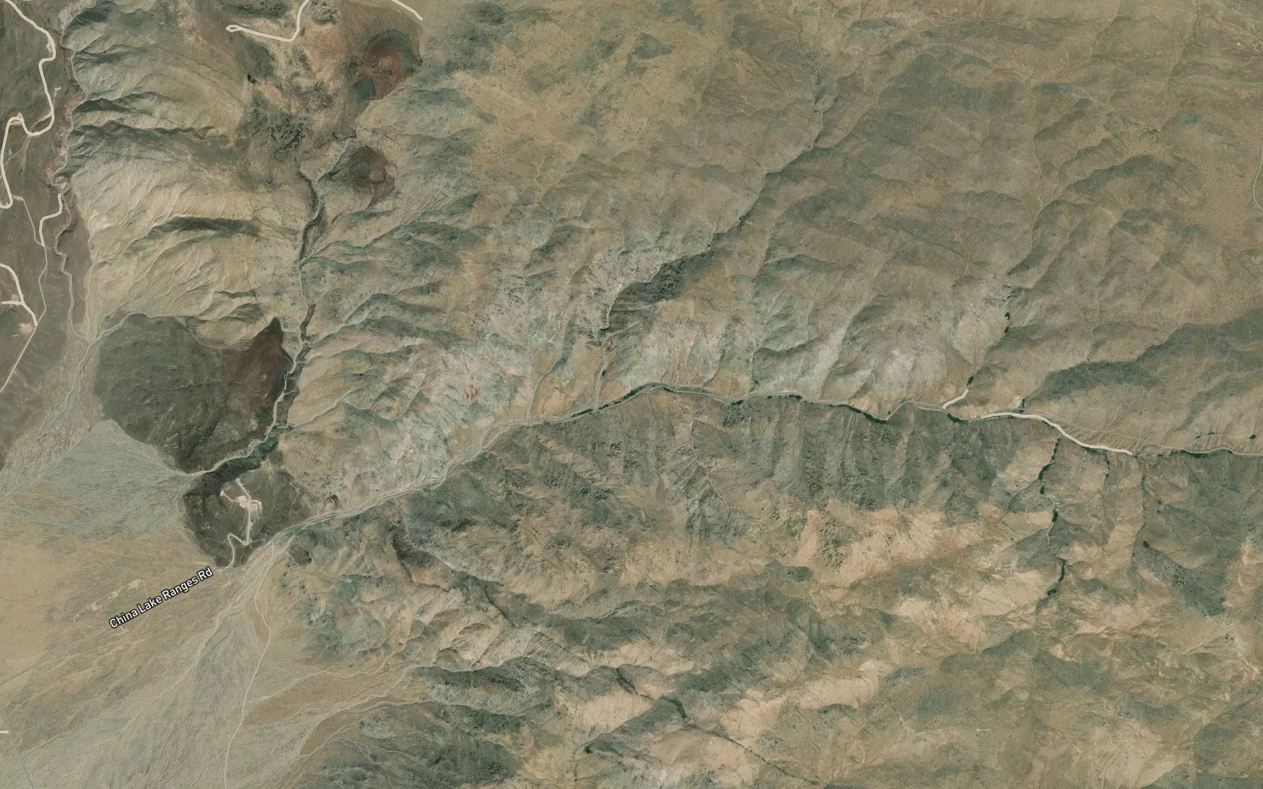 Satellite map of the Mountain Spring