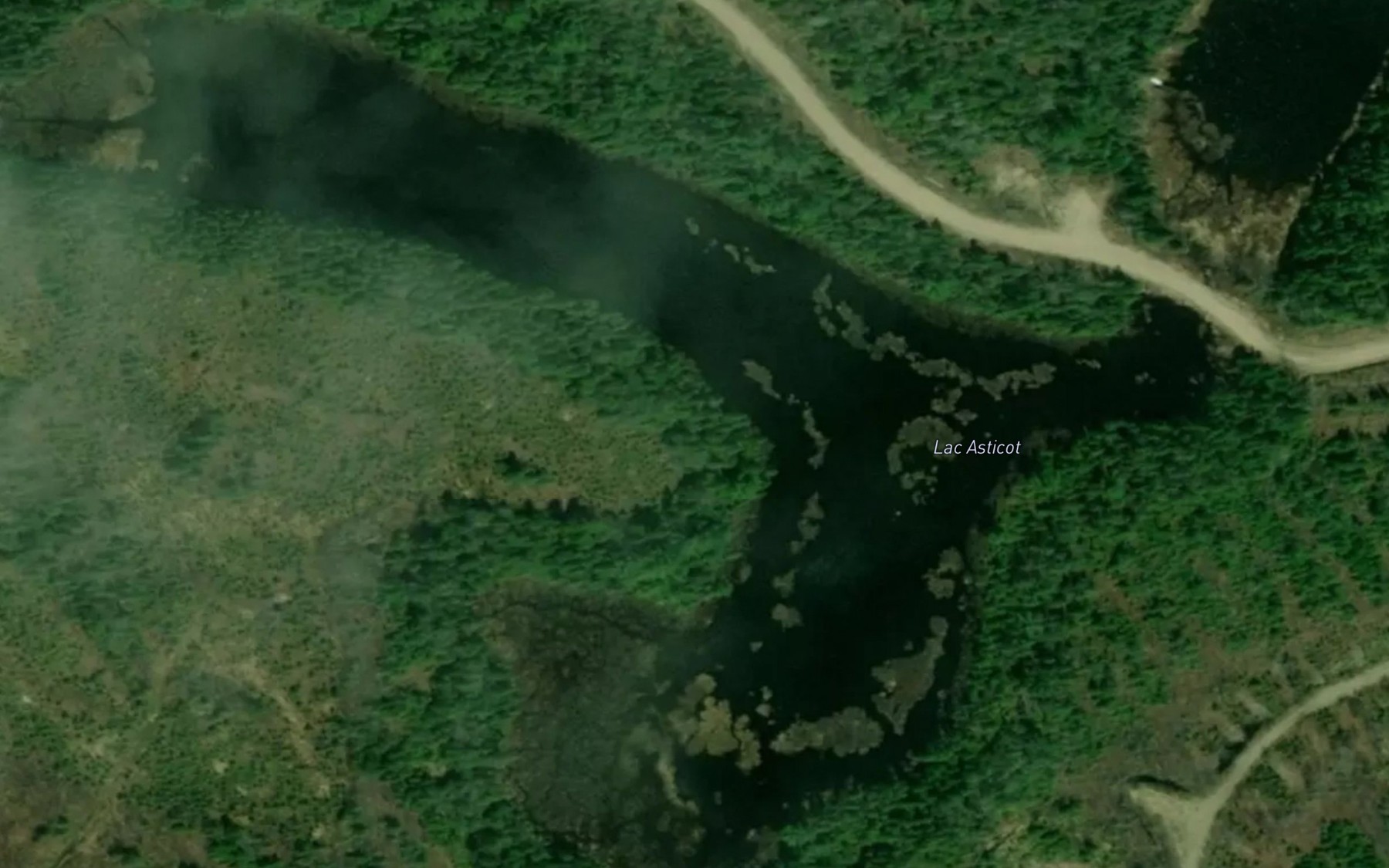 Satellite map of the Lac Asticot
