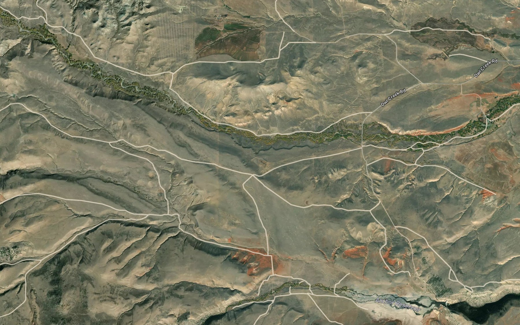 Satellite map of the Blonde Reservoir