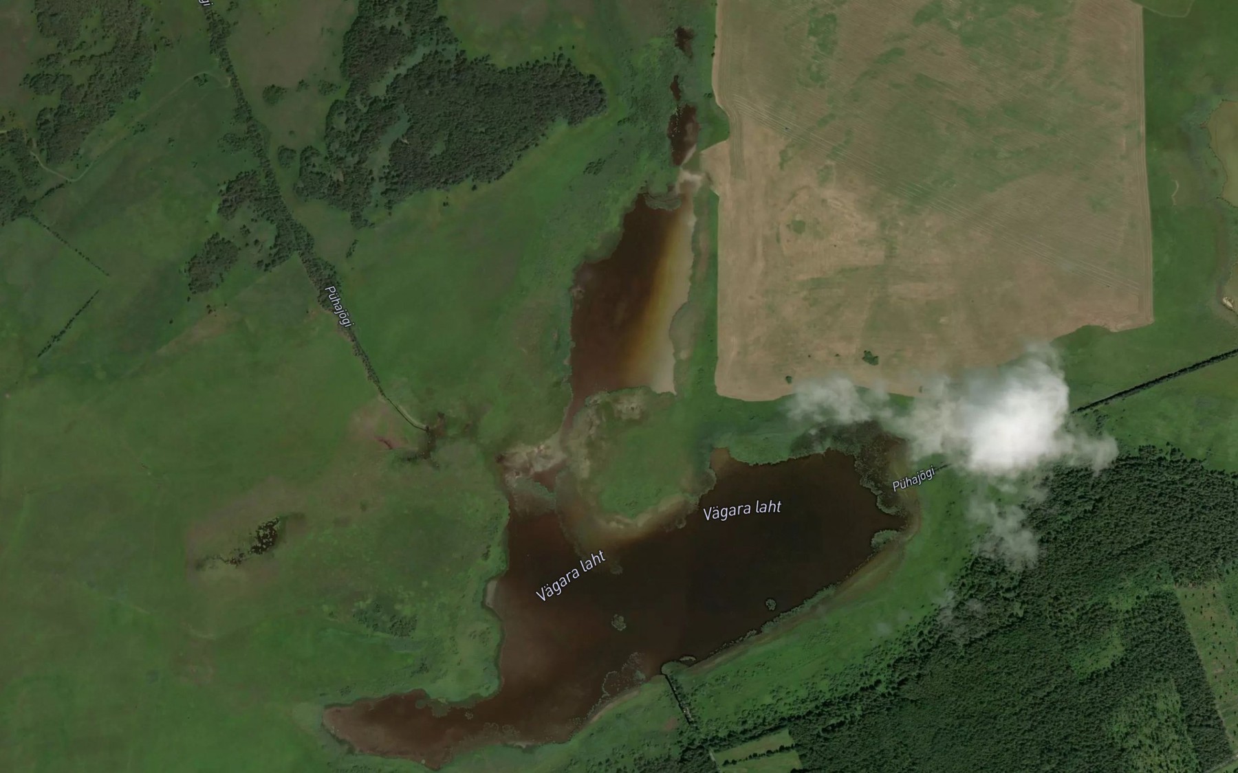 Satellite map of the Vaegara Laht