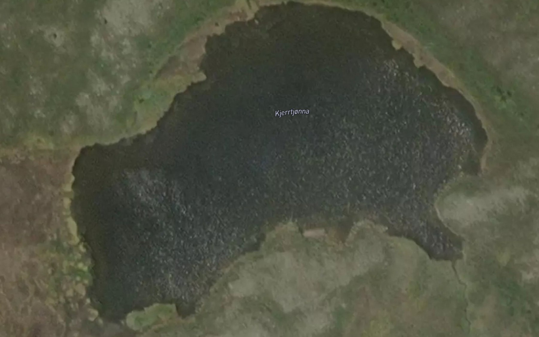 Satellite map of the Kjerrtjonna