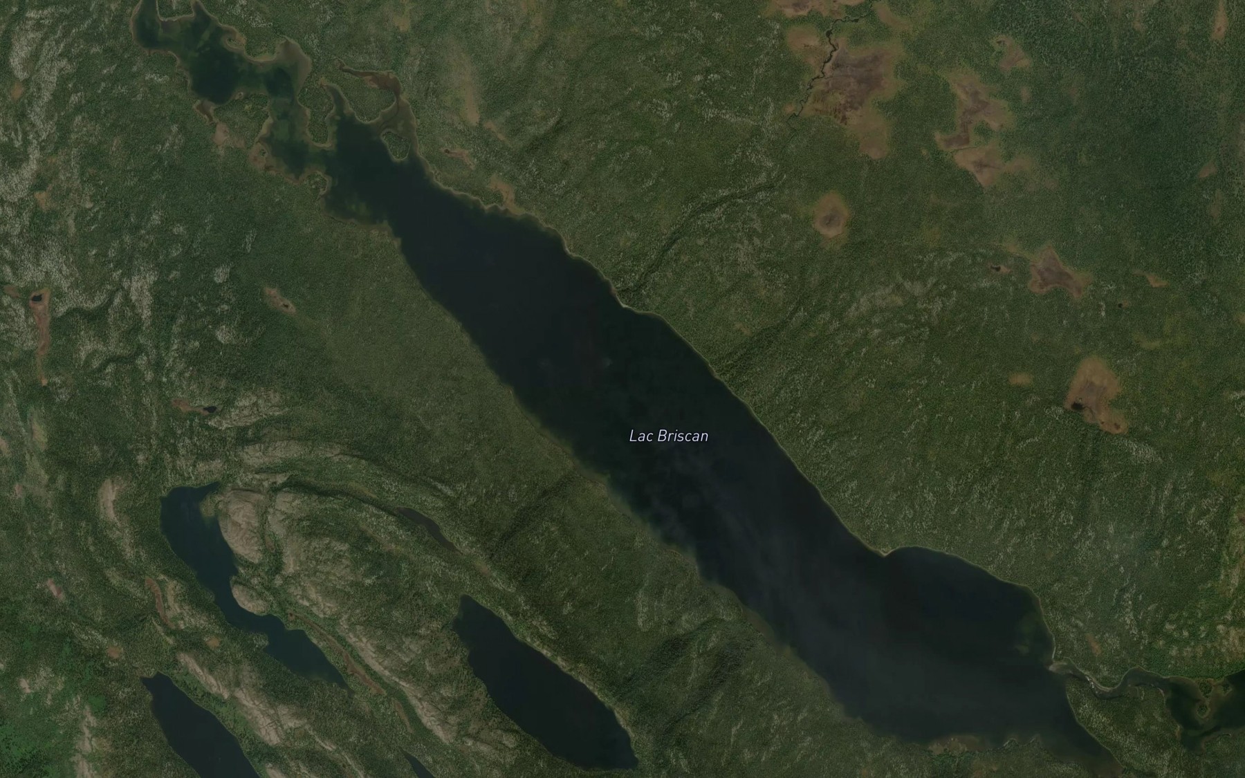 Satellite map of the Lac Briscan