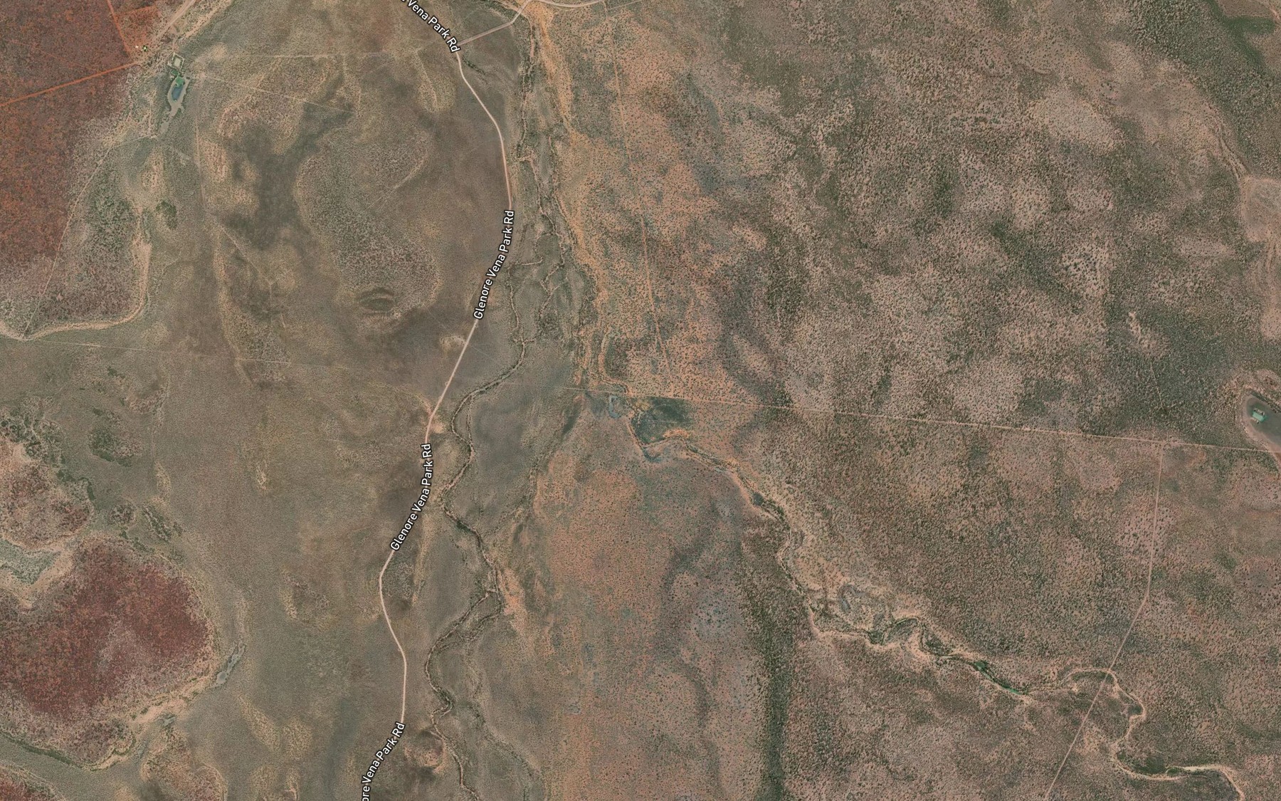 Satellite map of the Clara River
