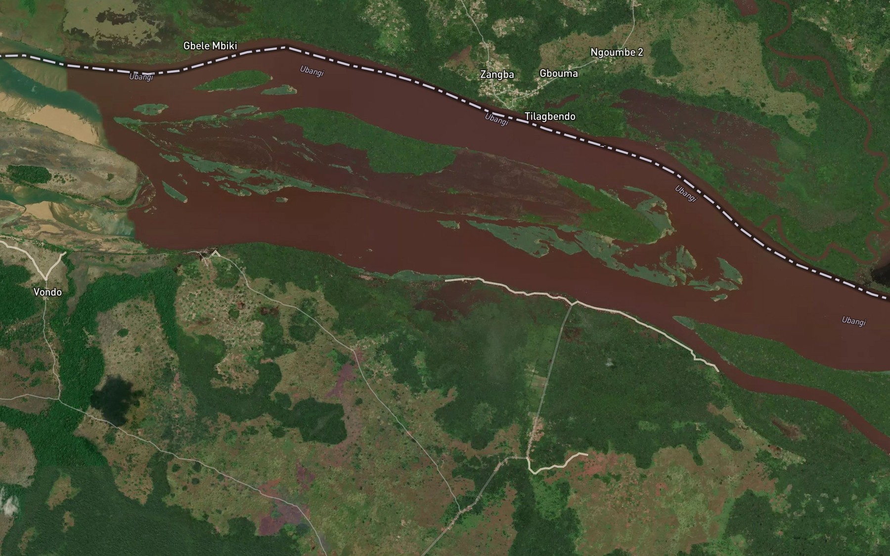 Satellite map of the Memba