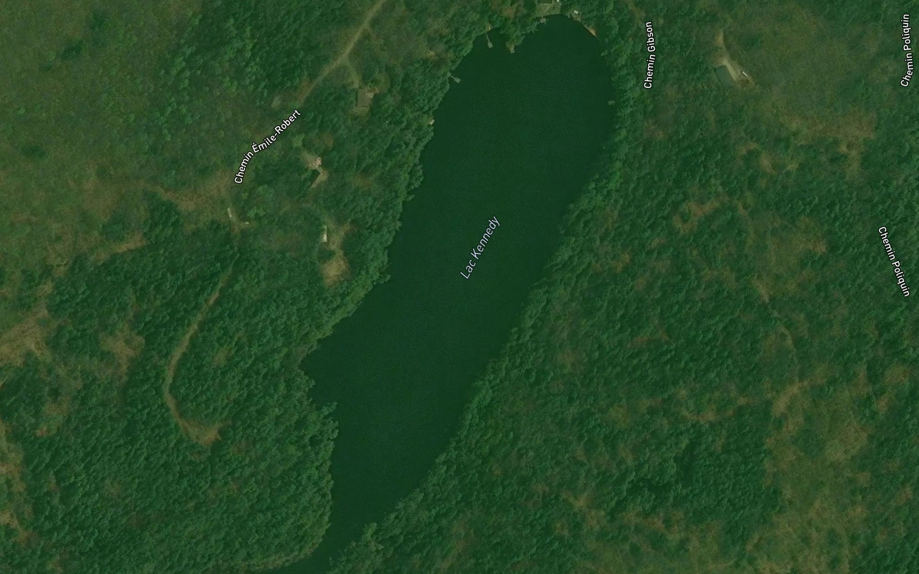 Satellite map of the Lac Kennedy