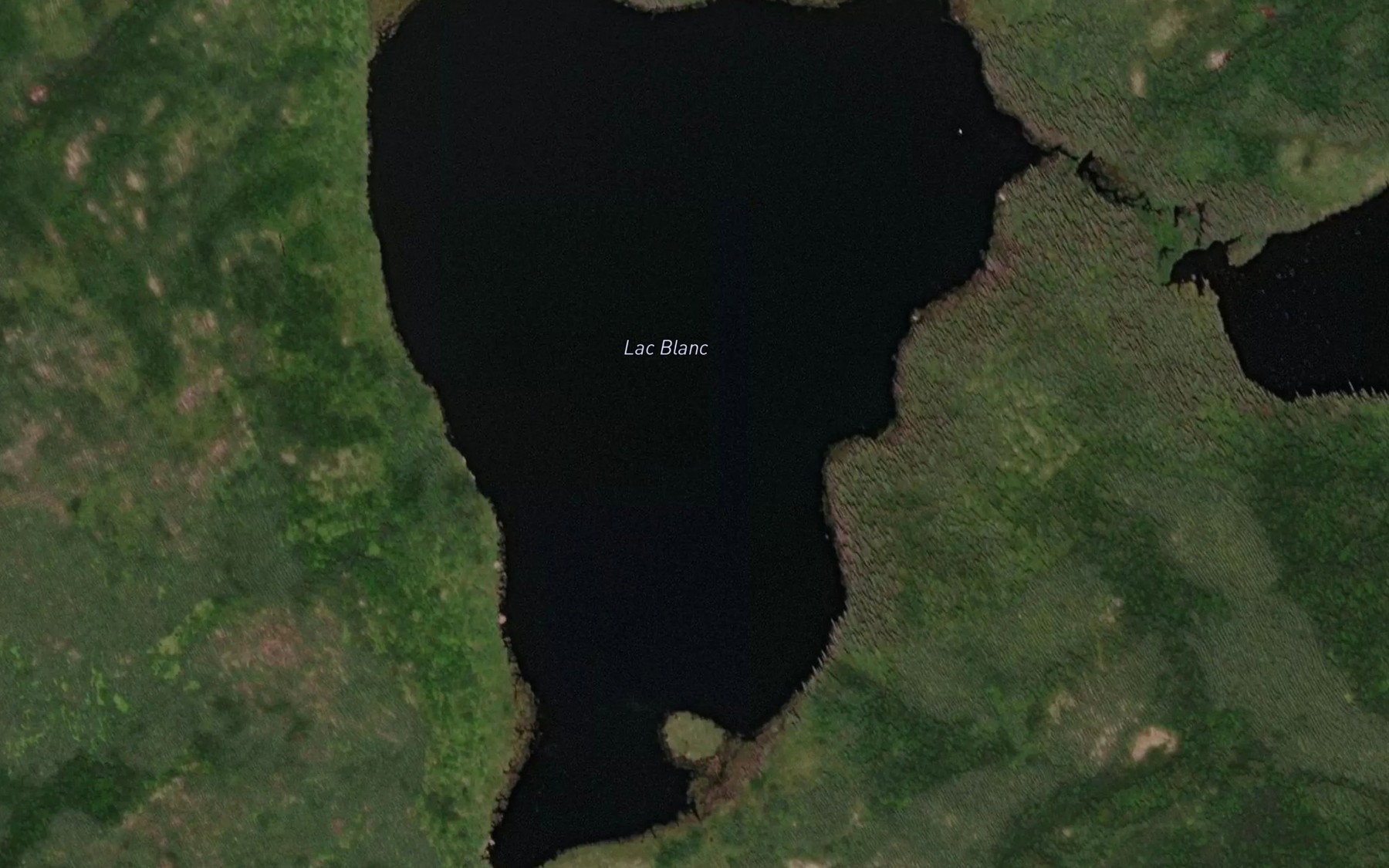 Satellite map of the Lac Blanc
