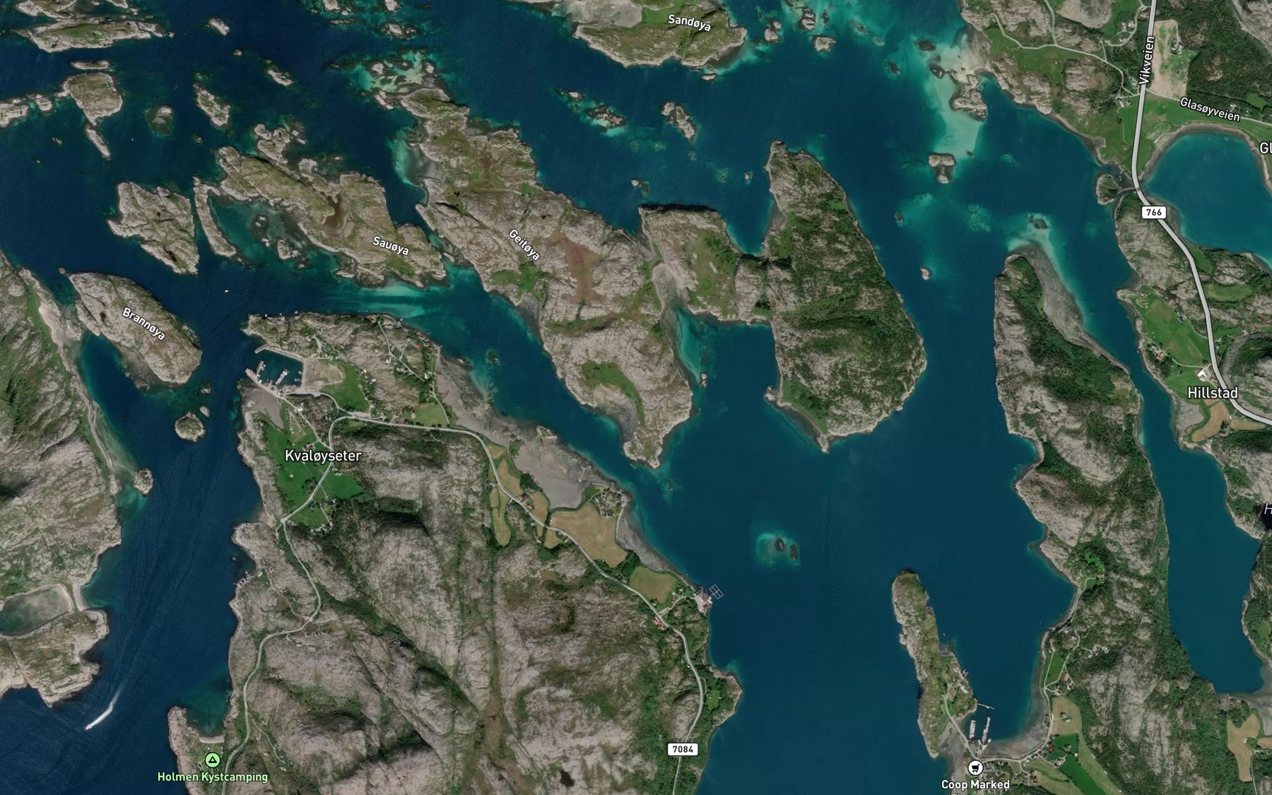 Satellite map of the Buvika