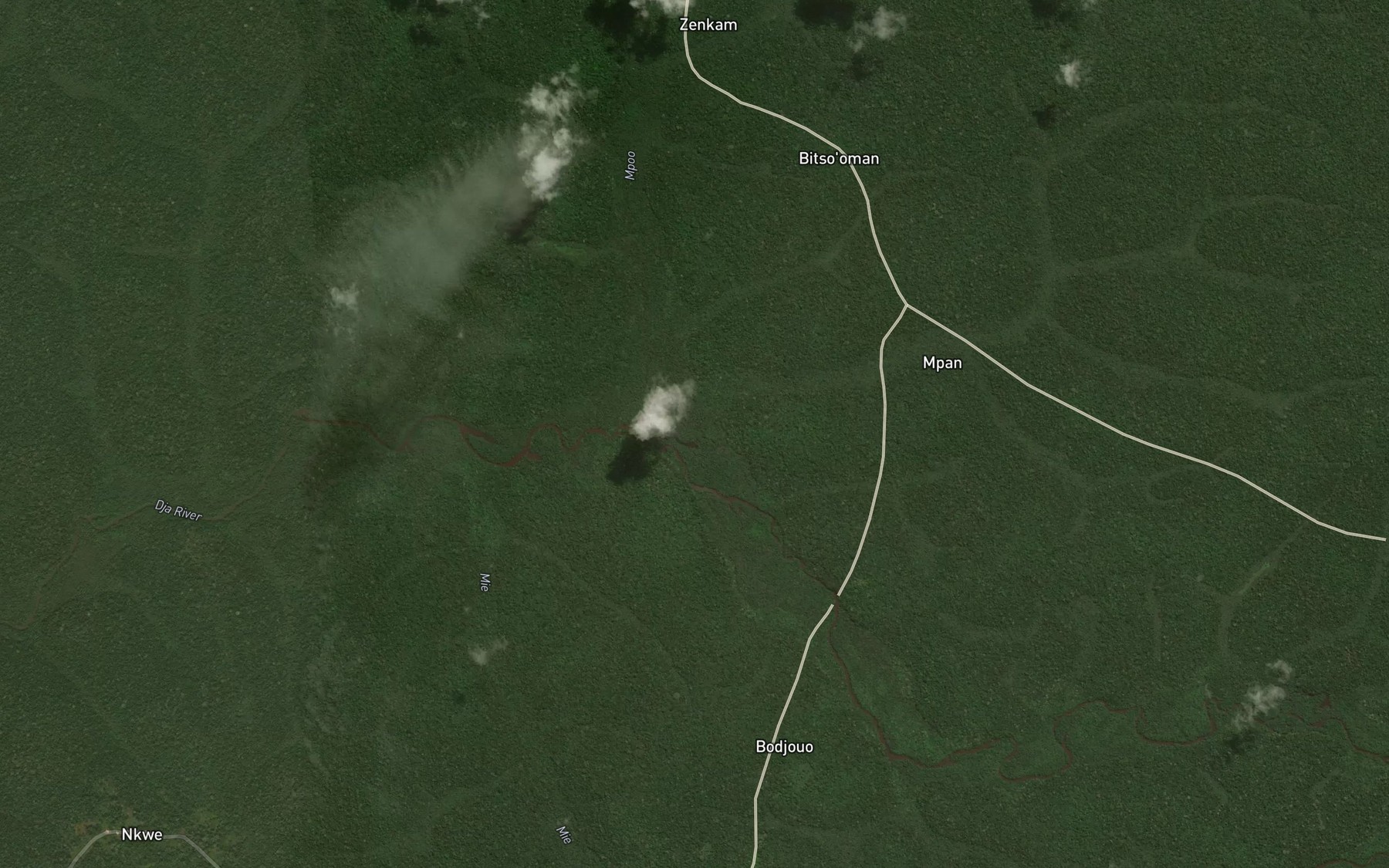 Satellite map of the Mpoo
