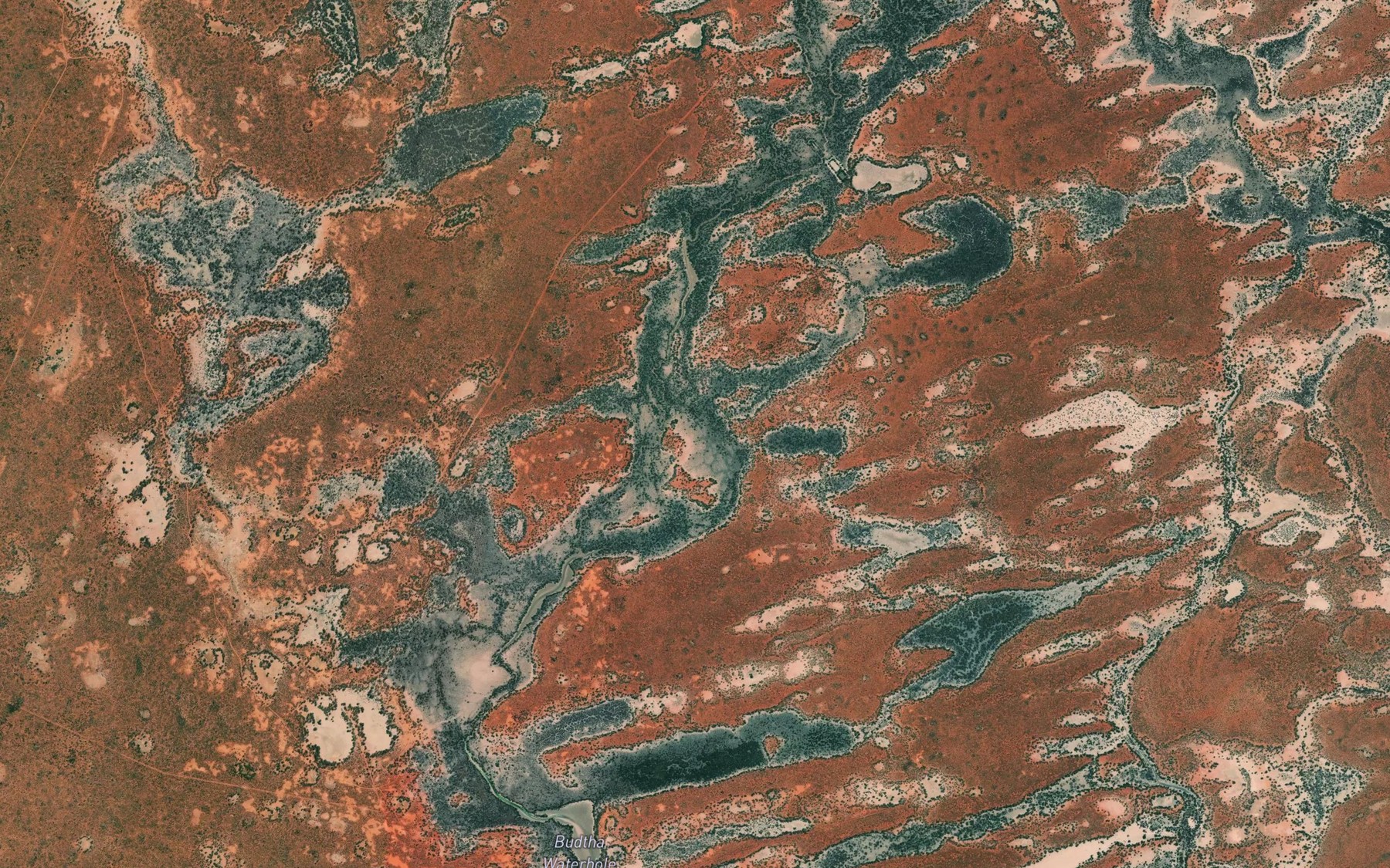 Satellite map of the Coorallie Creek
