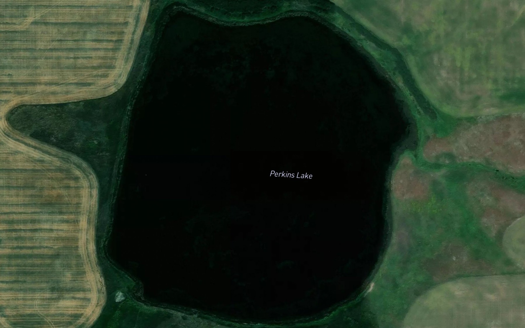 Satellite map of the Perkins Lake