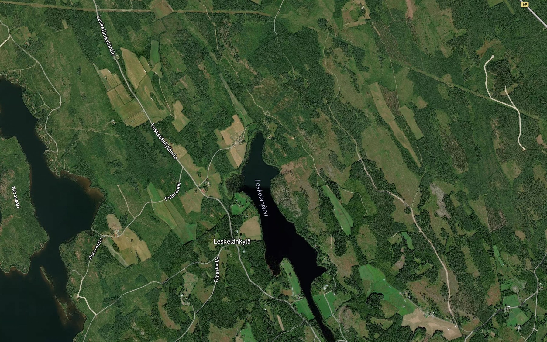 Satellite map of the Vaaksholma