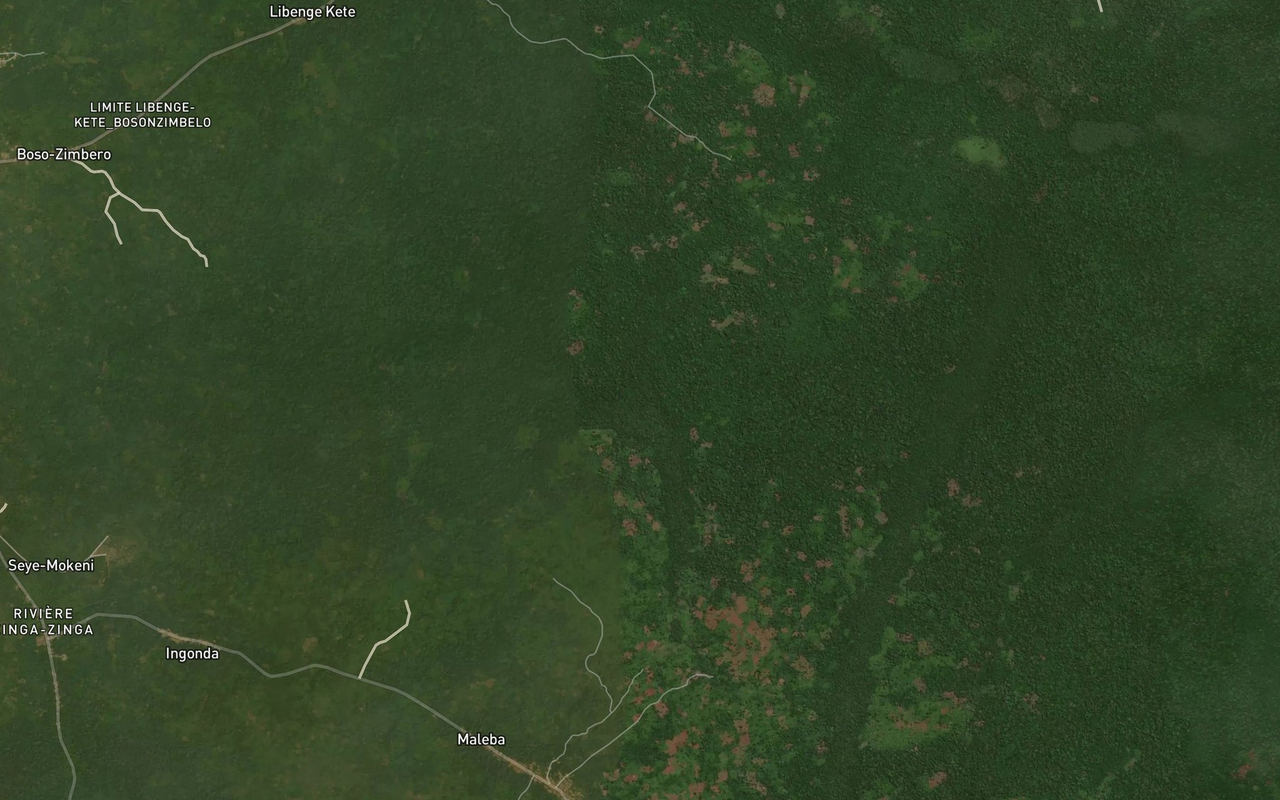Satellite map of the Pange