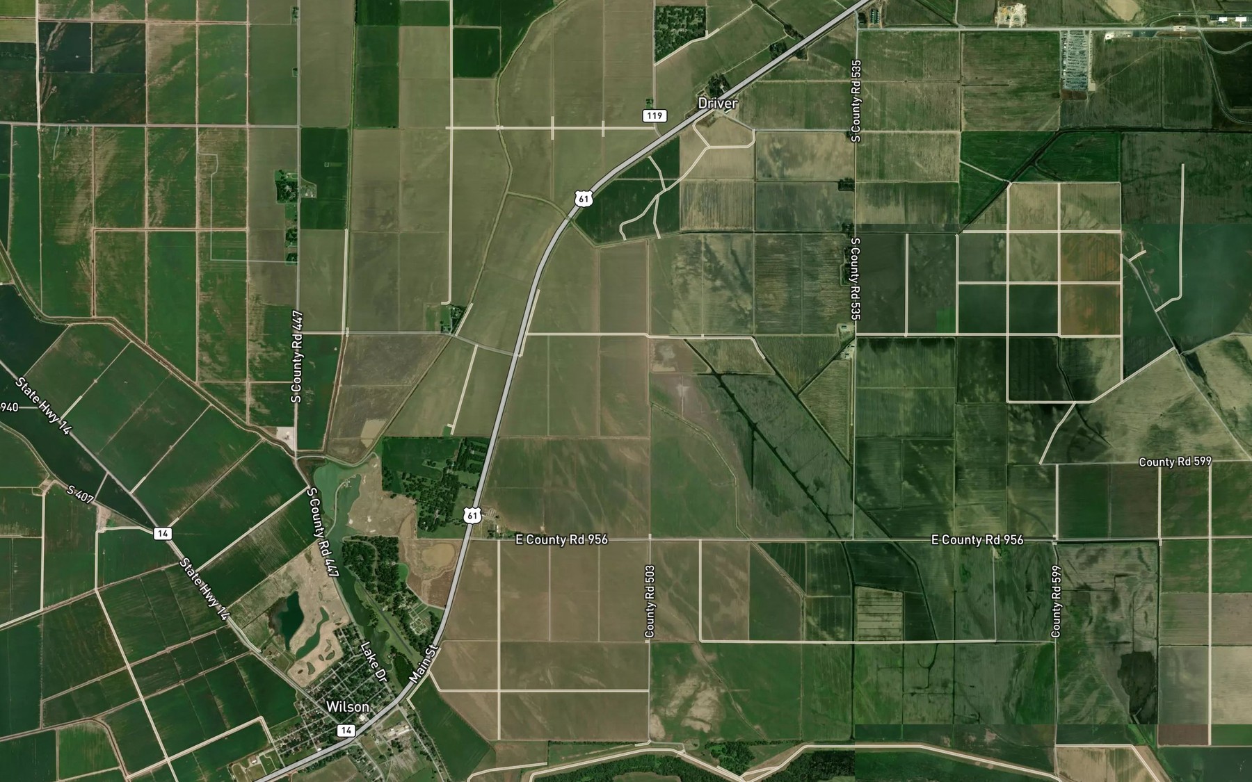 Satellite map of the Ditch Number 23