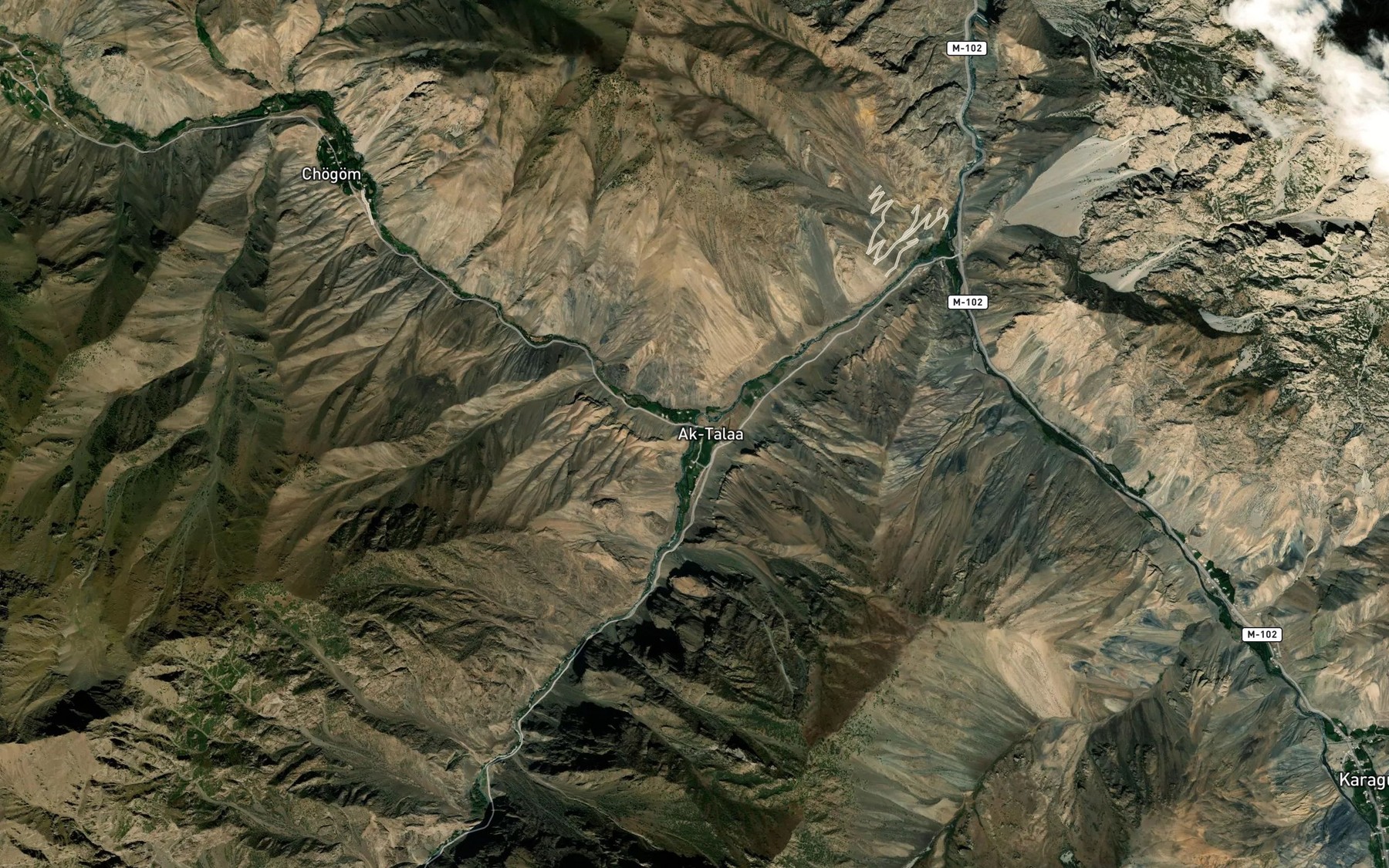 Satellite map of the Chugam