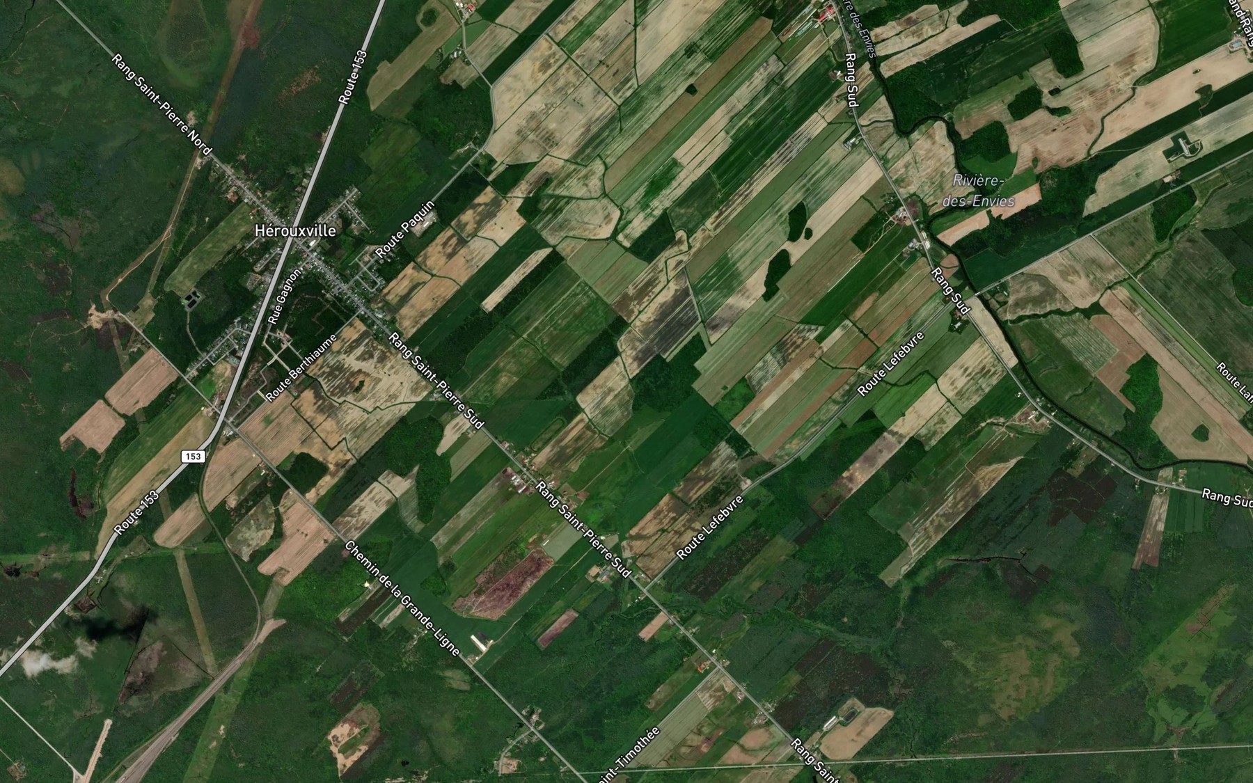 Satellite map of the Branche Adam-Cossette