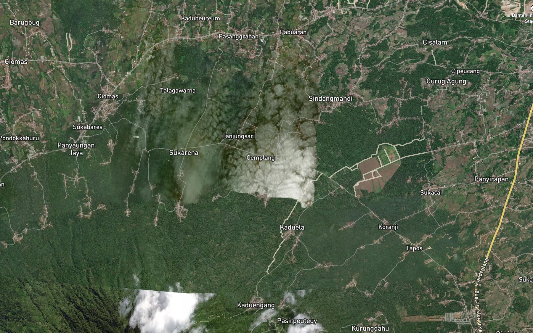 Satellite map of the Ci Kadubebek