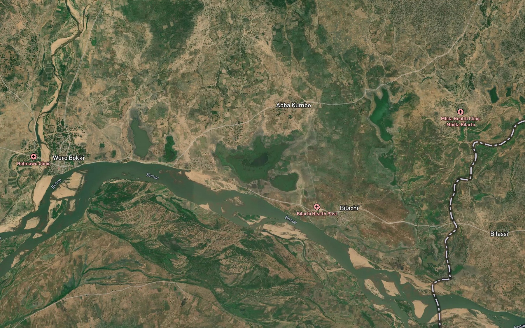 Satellite map of the Lake Soboro