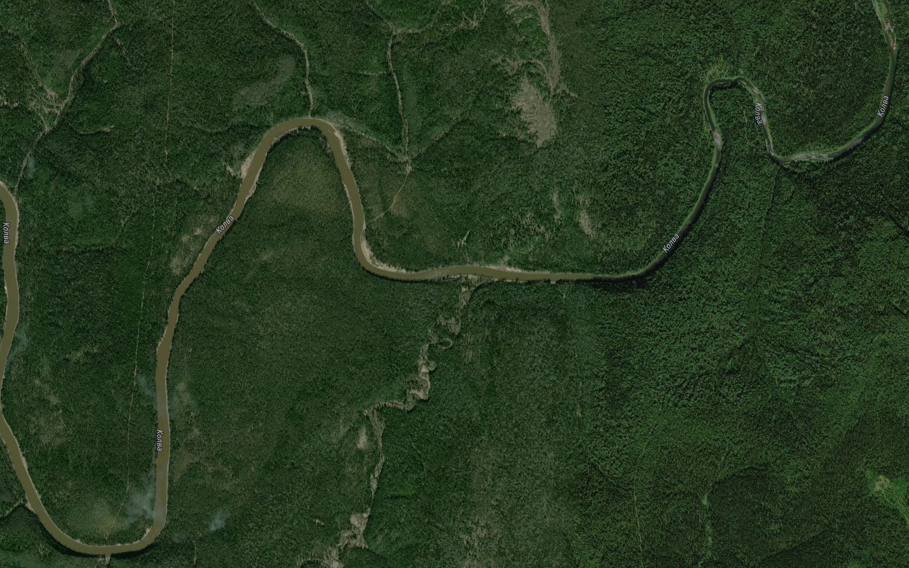 Satellite map of the Kumay