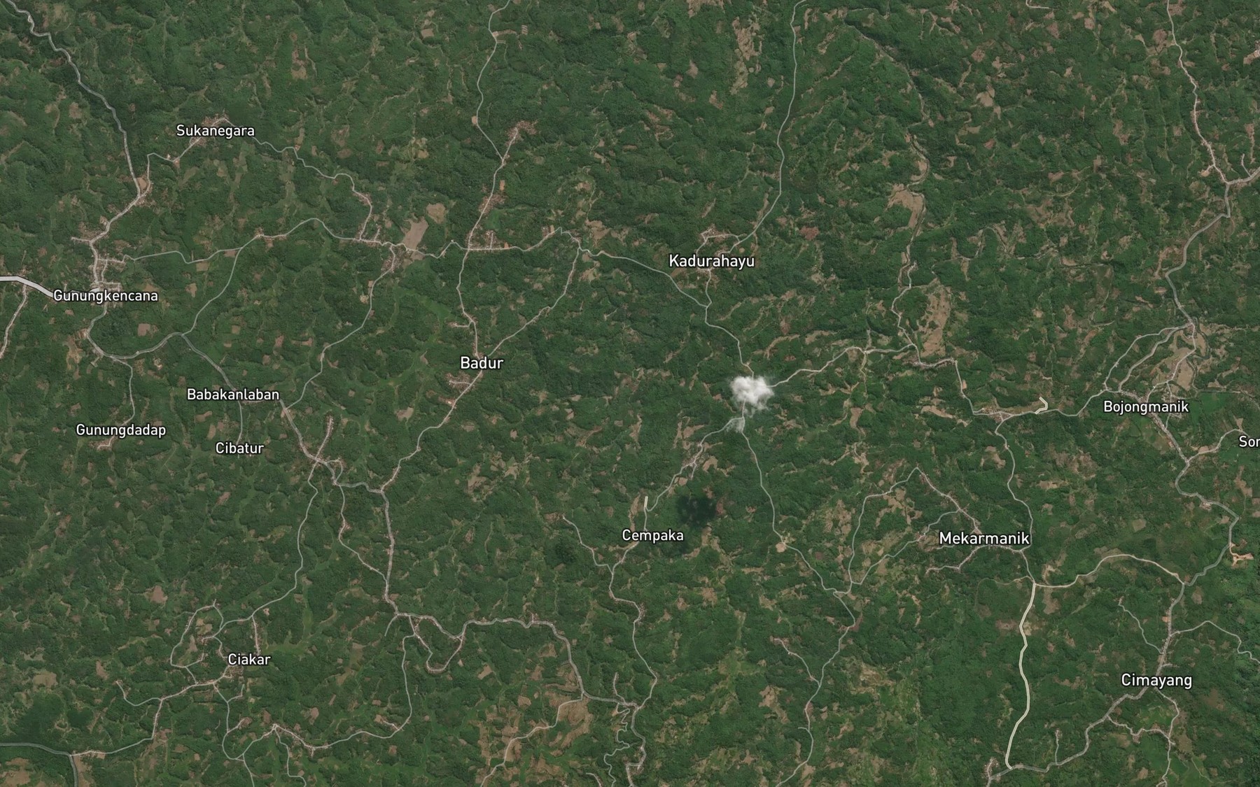 Satellite map of the Ci Sepang