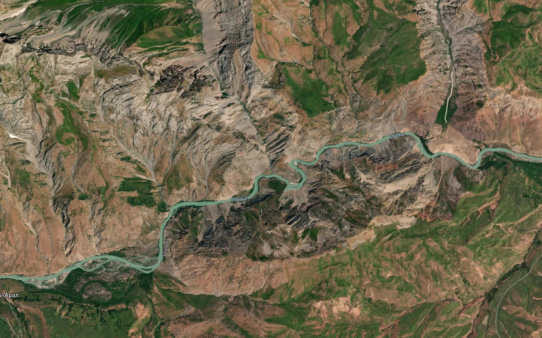 Satellite map of the Ispara-Say