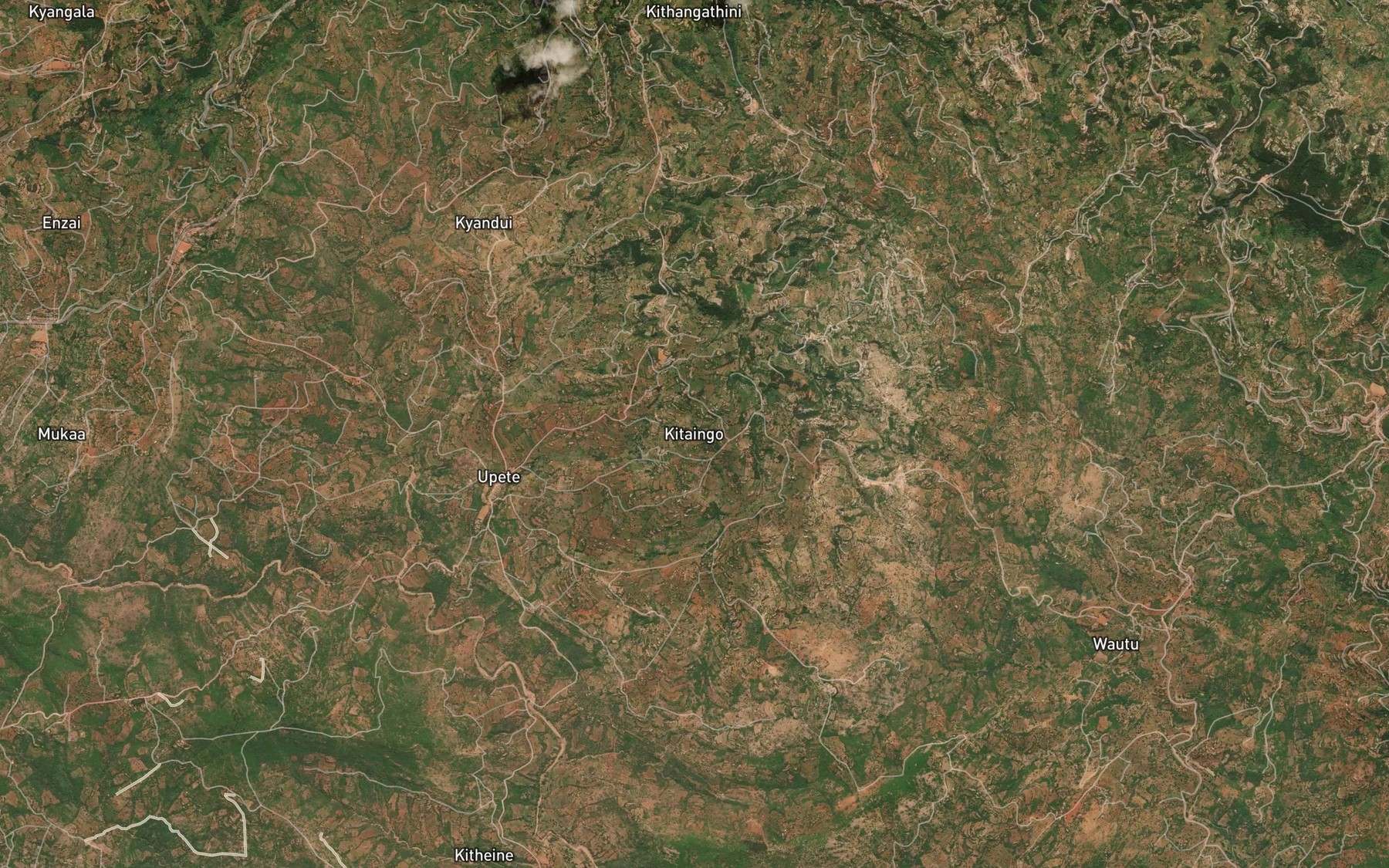 Satellite map of the Kabuoni Dam