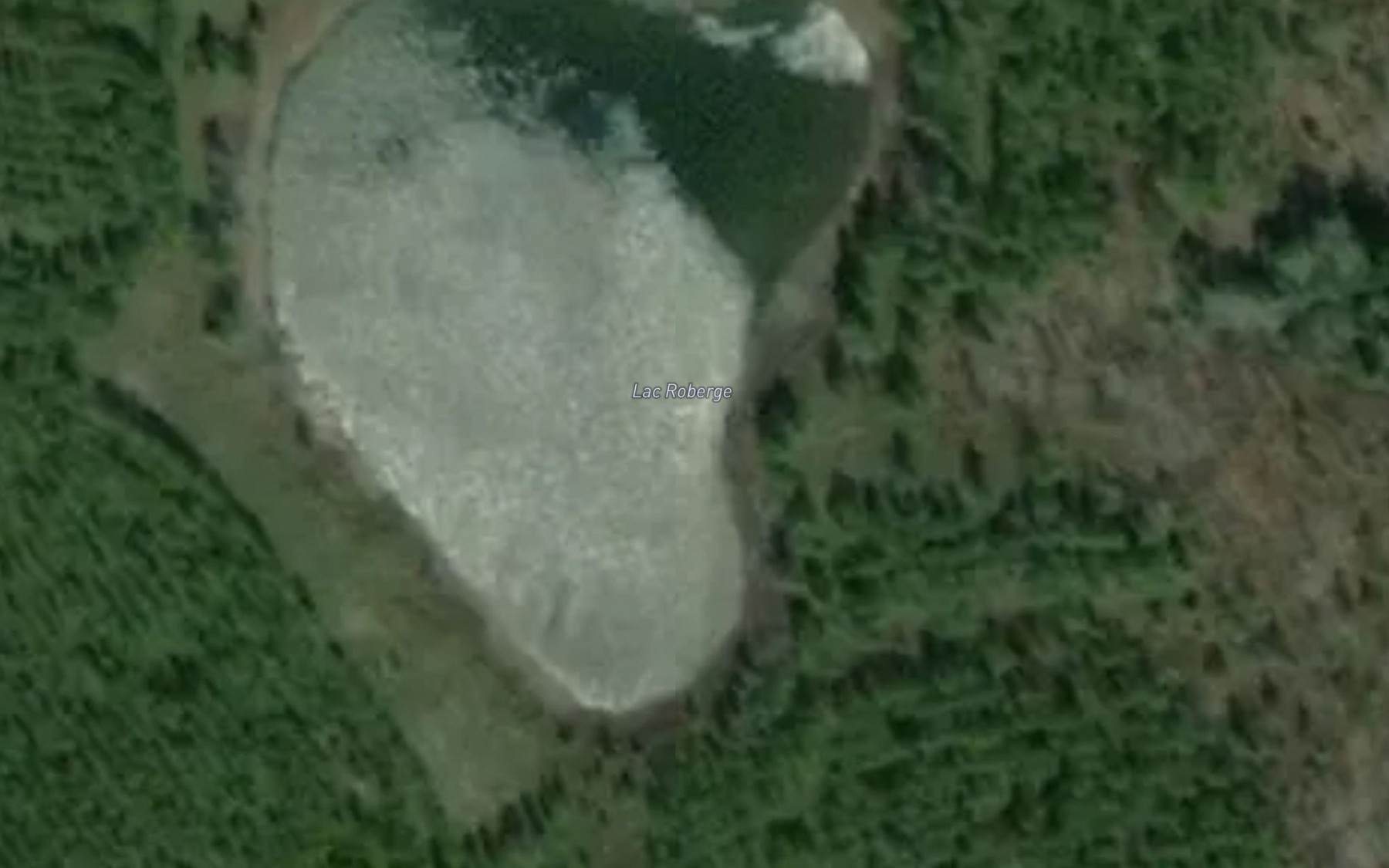 Satellite map of the Lac Roberge
