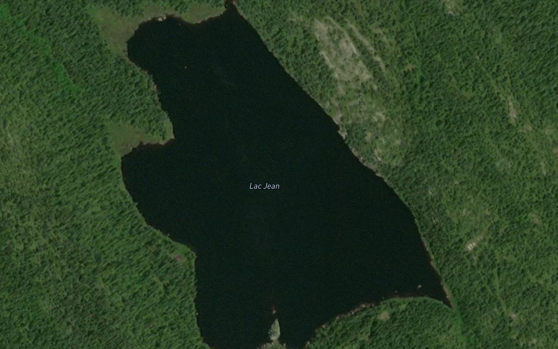 Satellite map of the Lac Jean