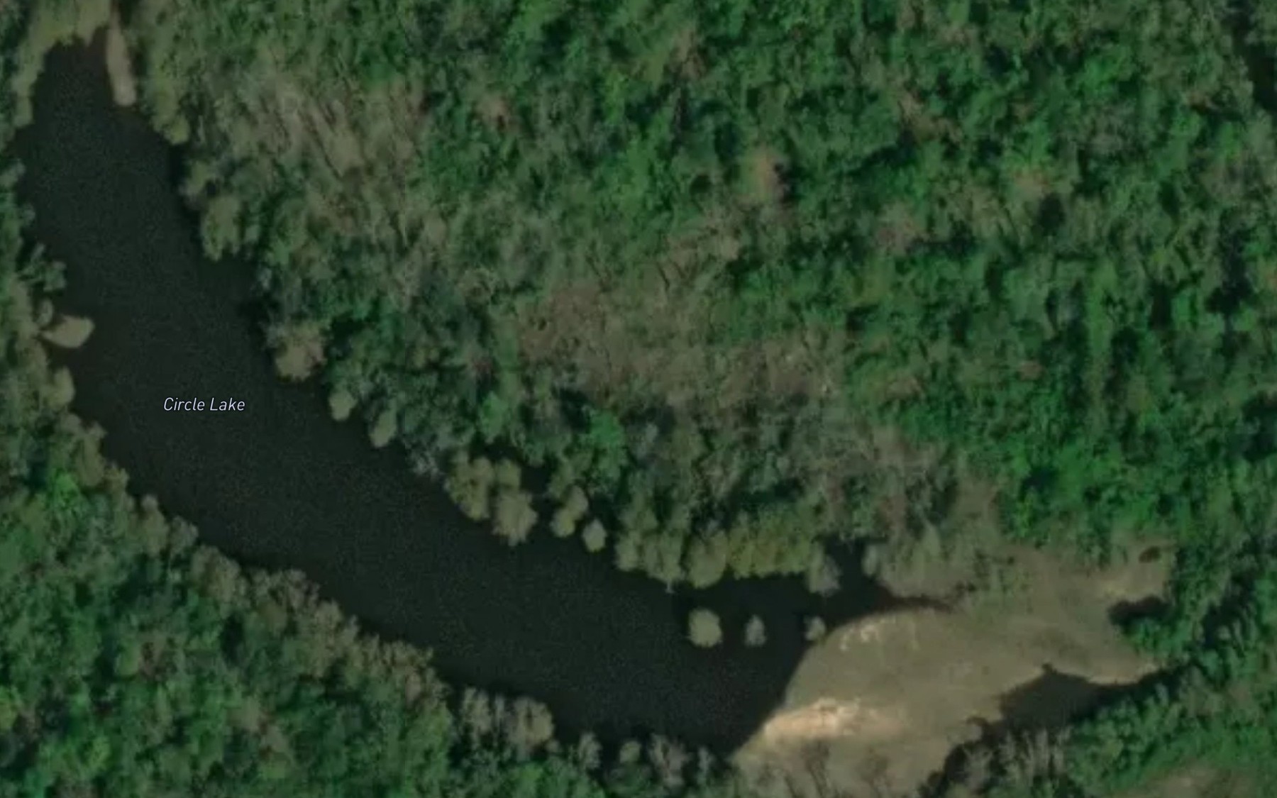 Satellite map of the Circle Lake