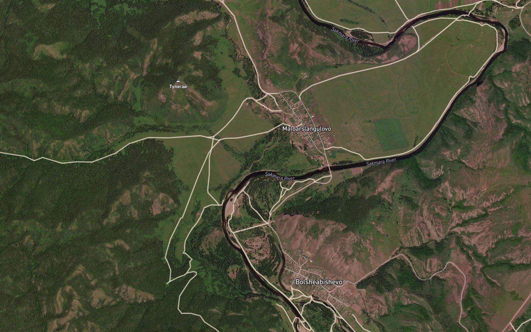 Satellite map of the Vazyam