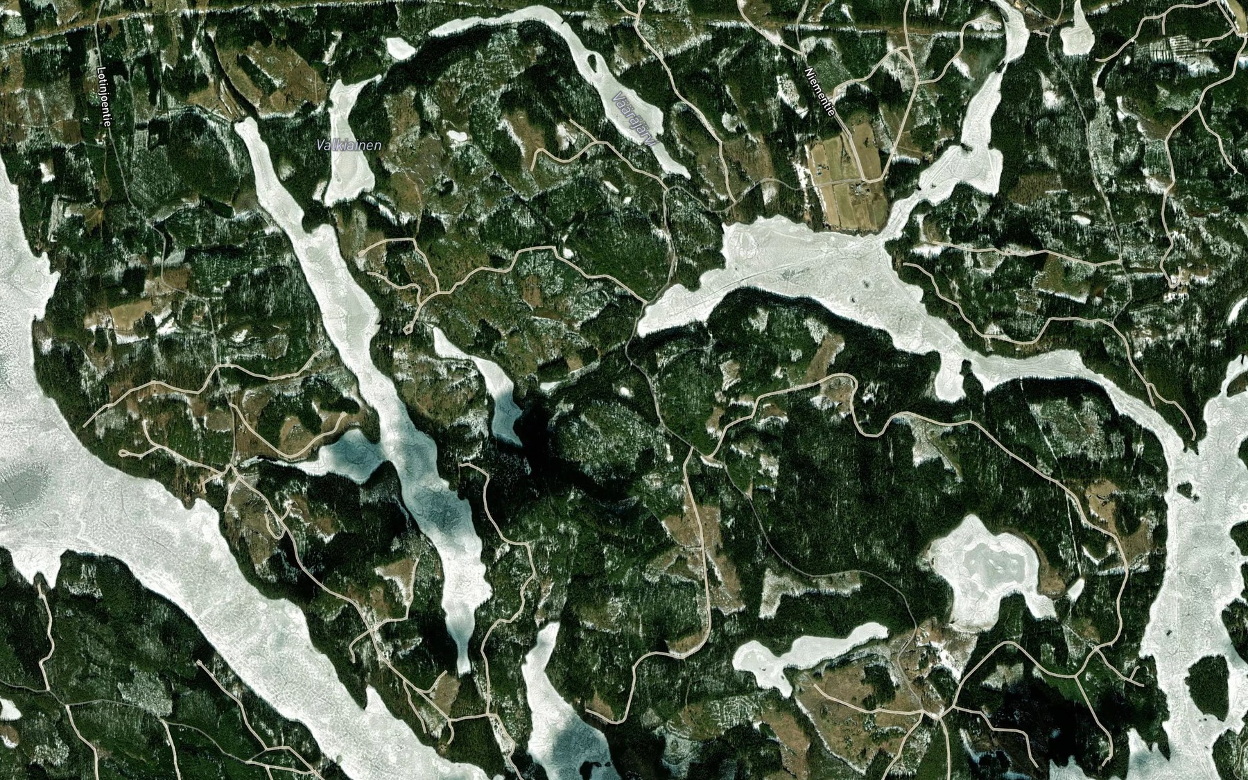 Satellite map of the Yla-Hiirilampi