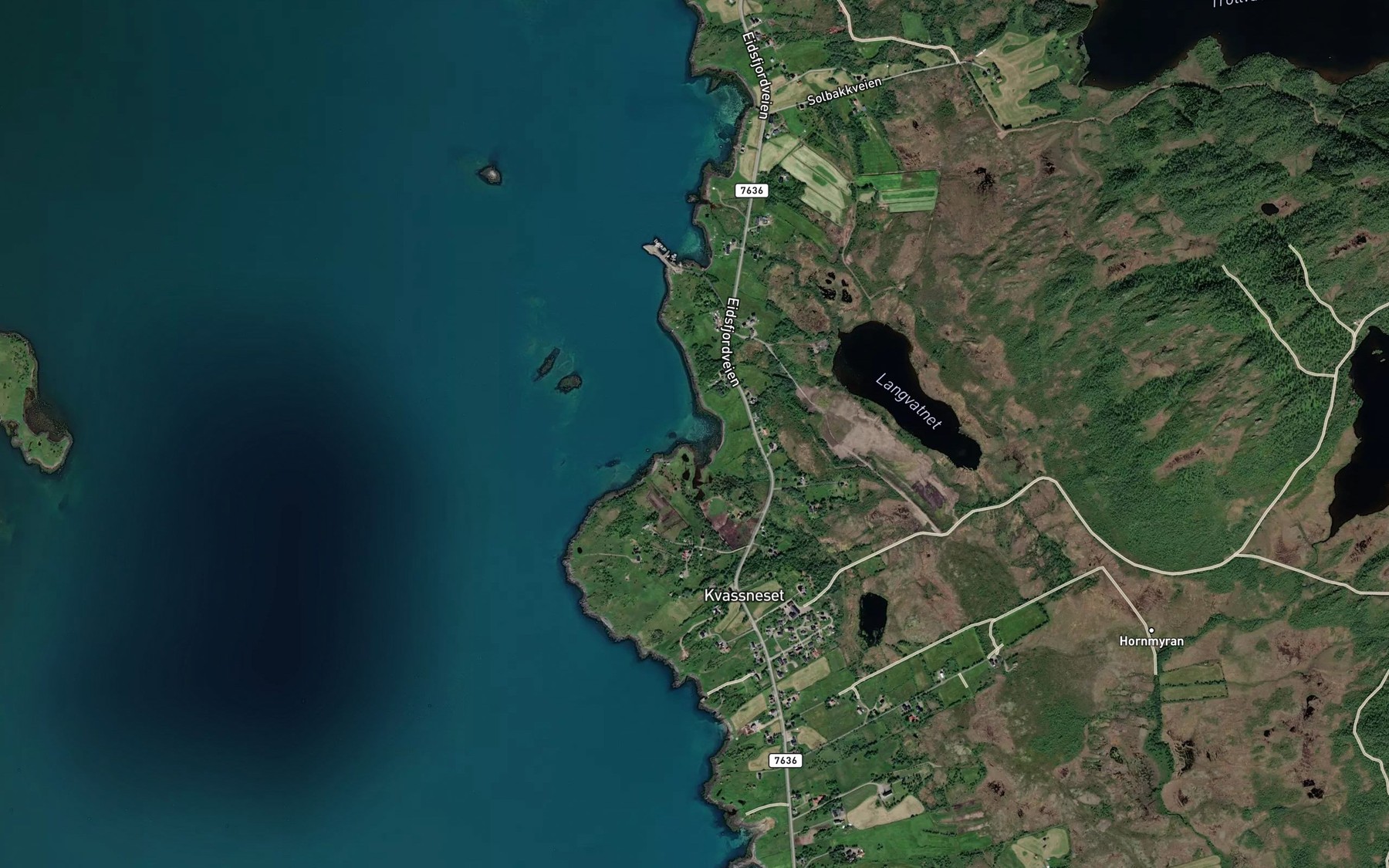 Satellite map of the Kvasenesbukta