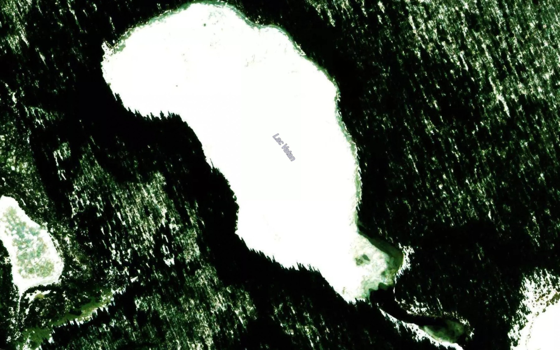 Satellite map of the Lac Vatan