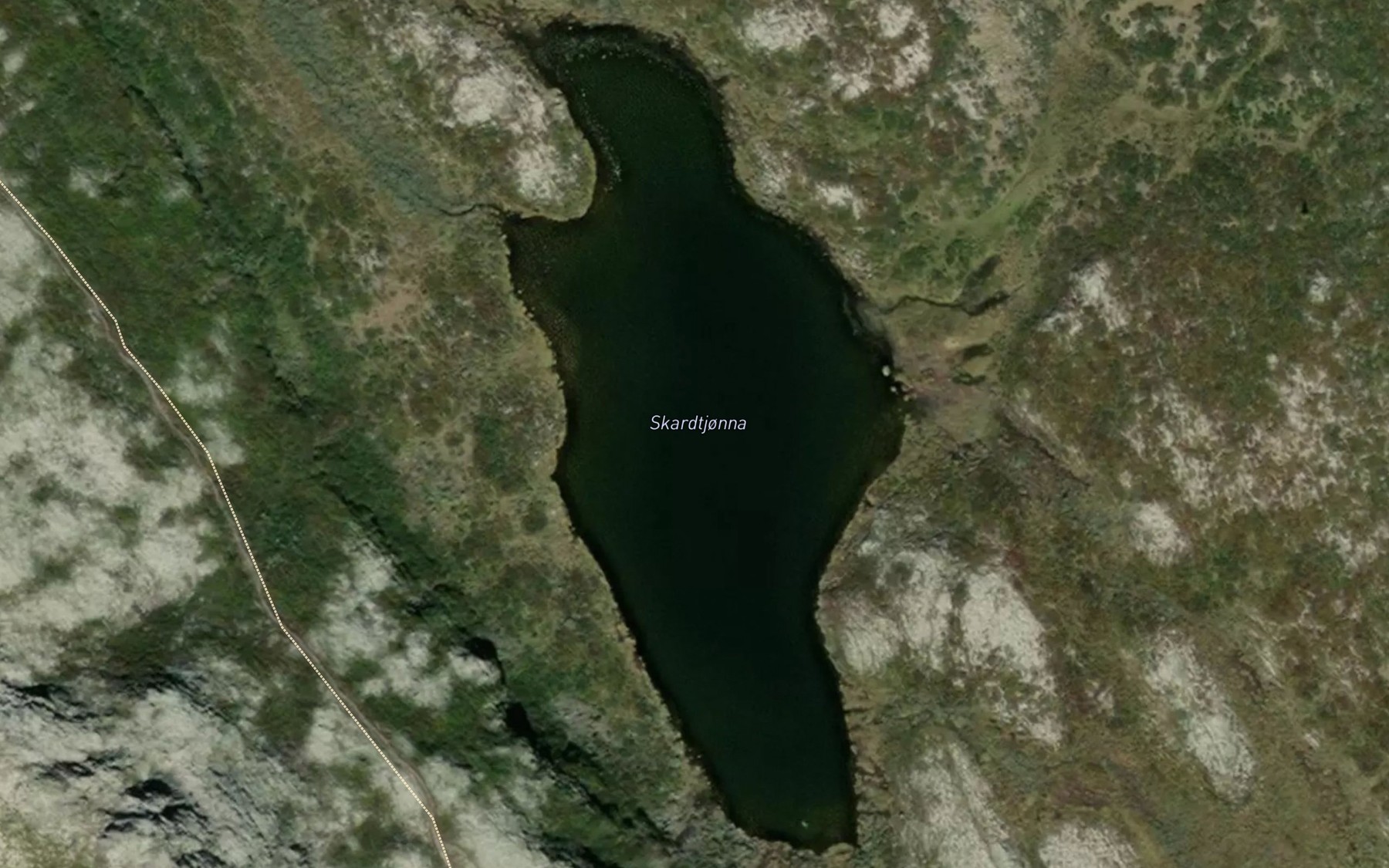 Satellite map of the Skardtjorna