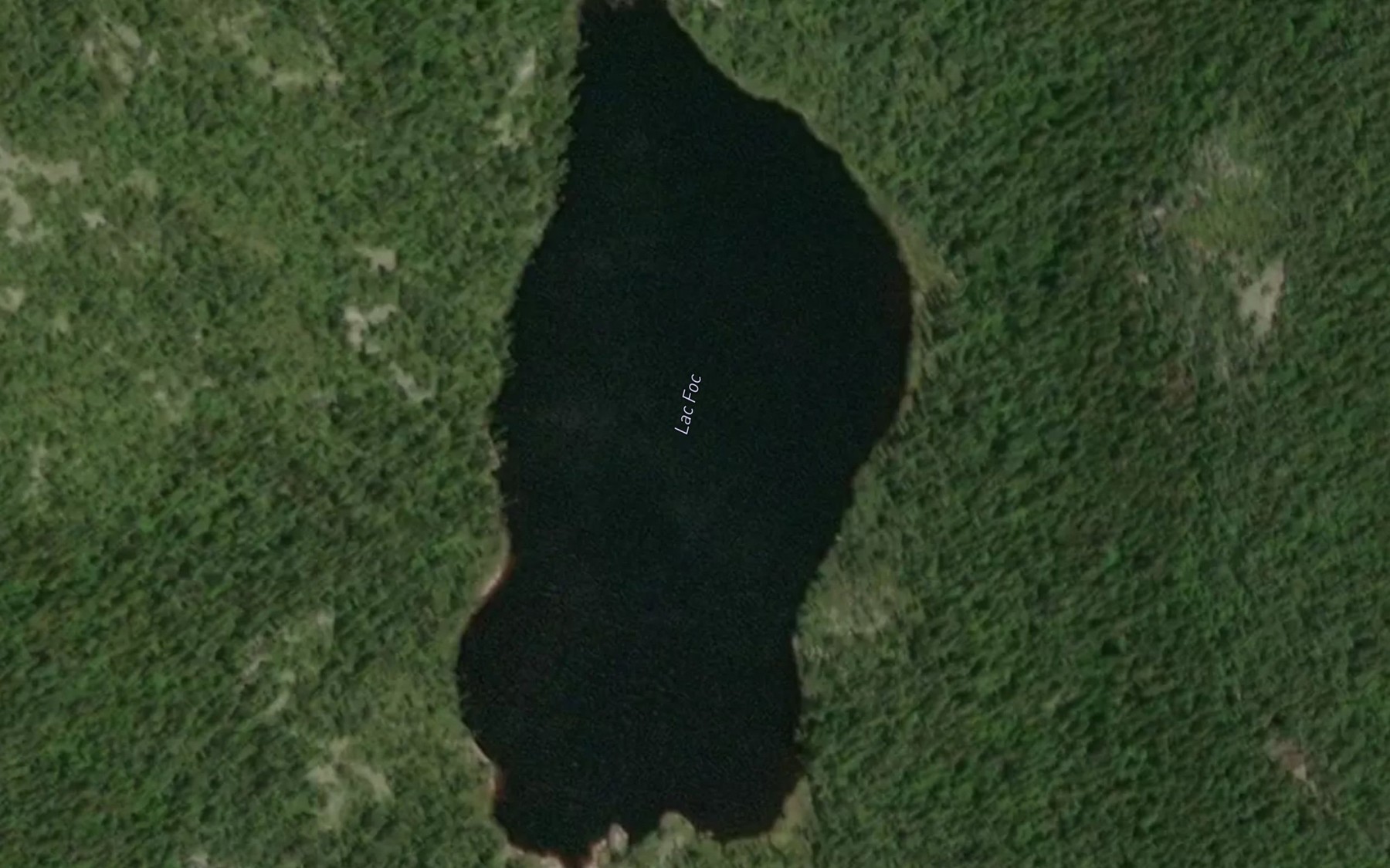 Satellite map of the Lac Foc