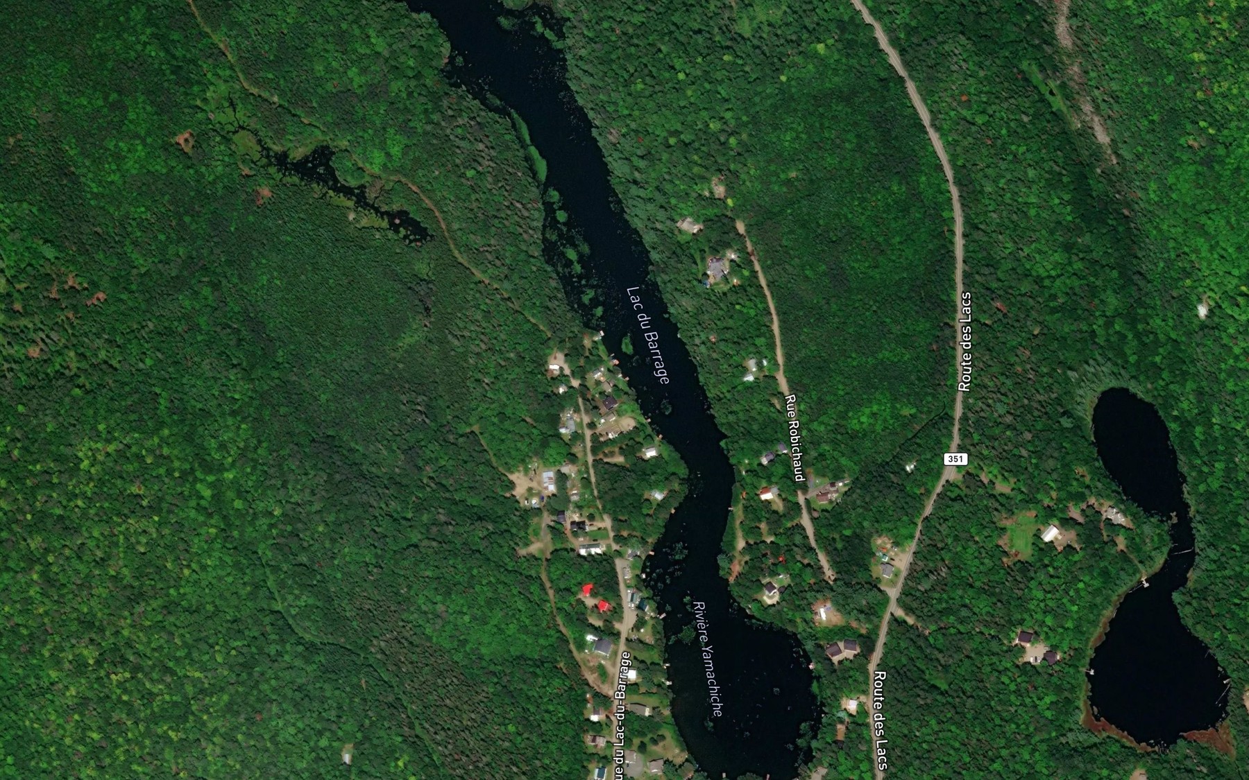 Satellite map of the Lac du Barrage