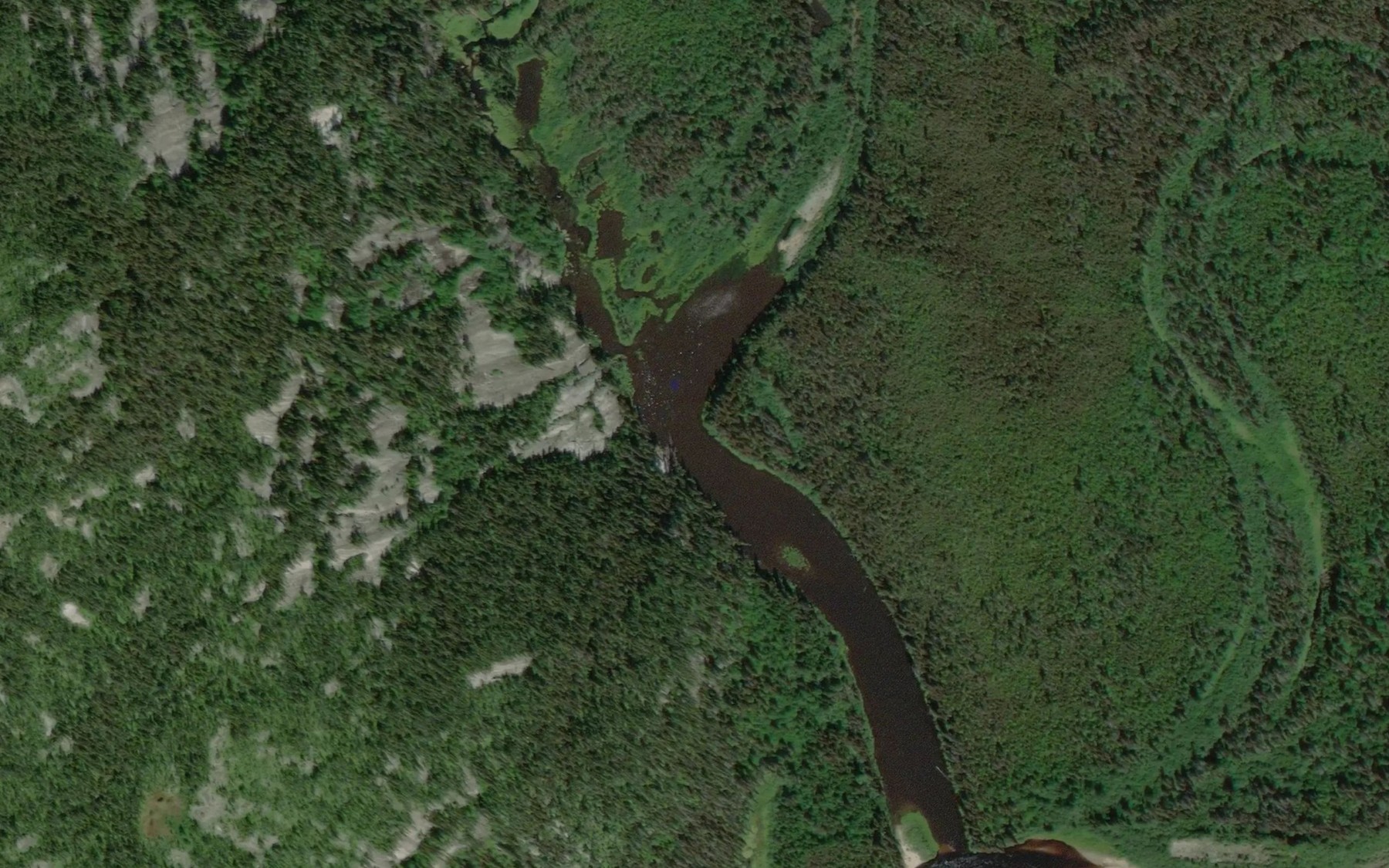 Satellite map of the Lac la Manche