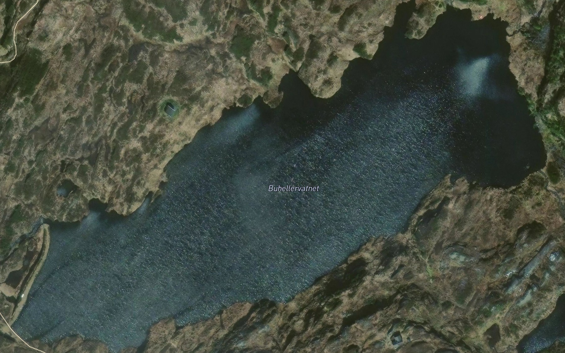 Satellite map of the Buhellervatnet