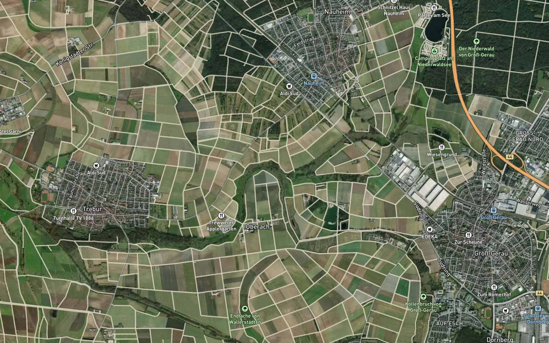 Satellite map of the Muhlbach