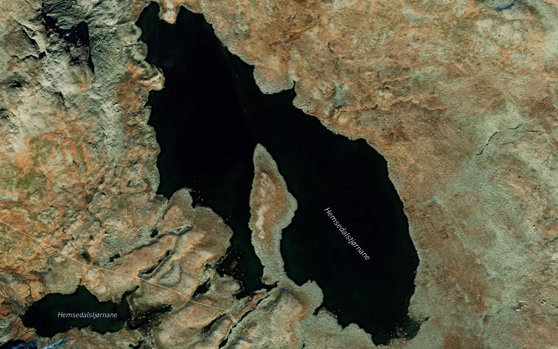 Satellite map of the Hemsedalstjornane