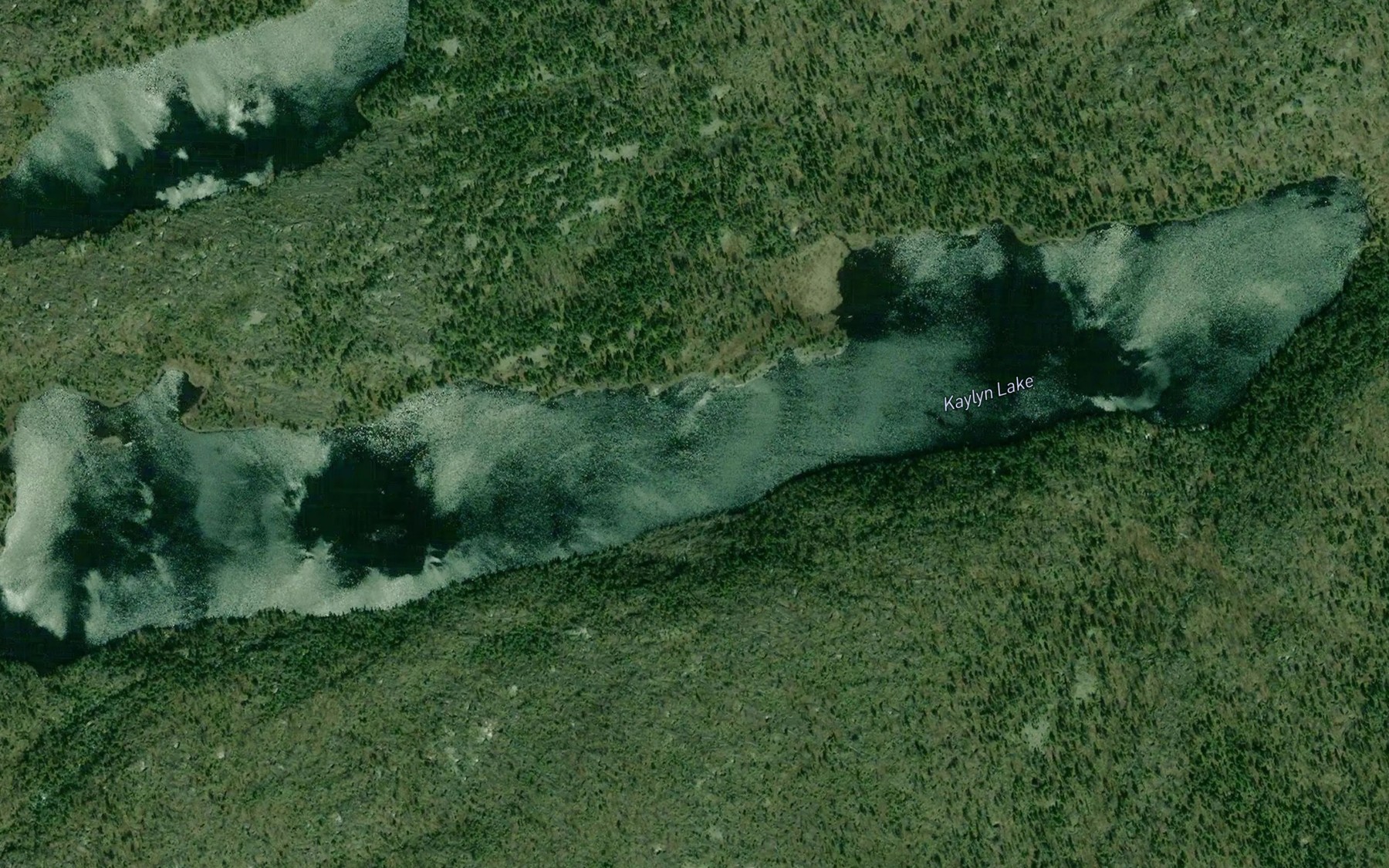 Satellite map of the Kaylyn Lake