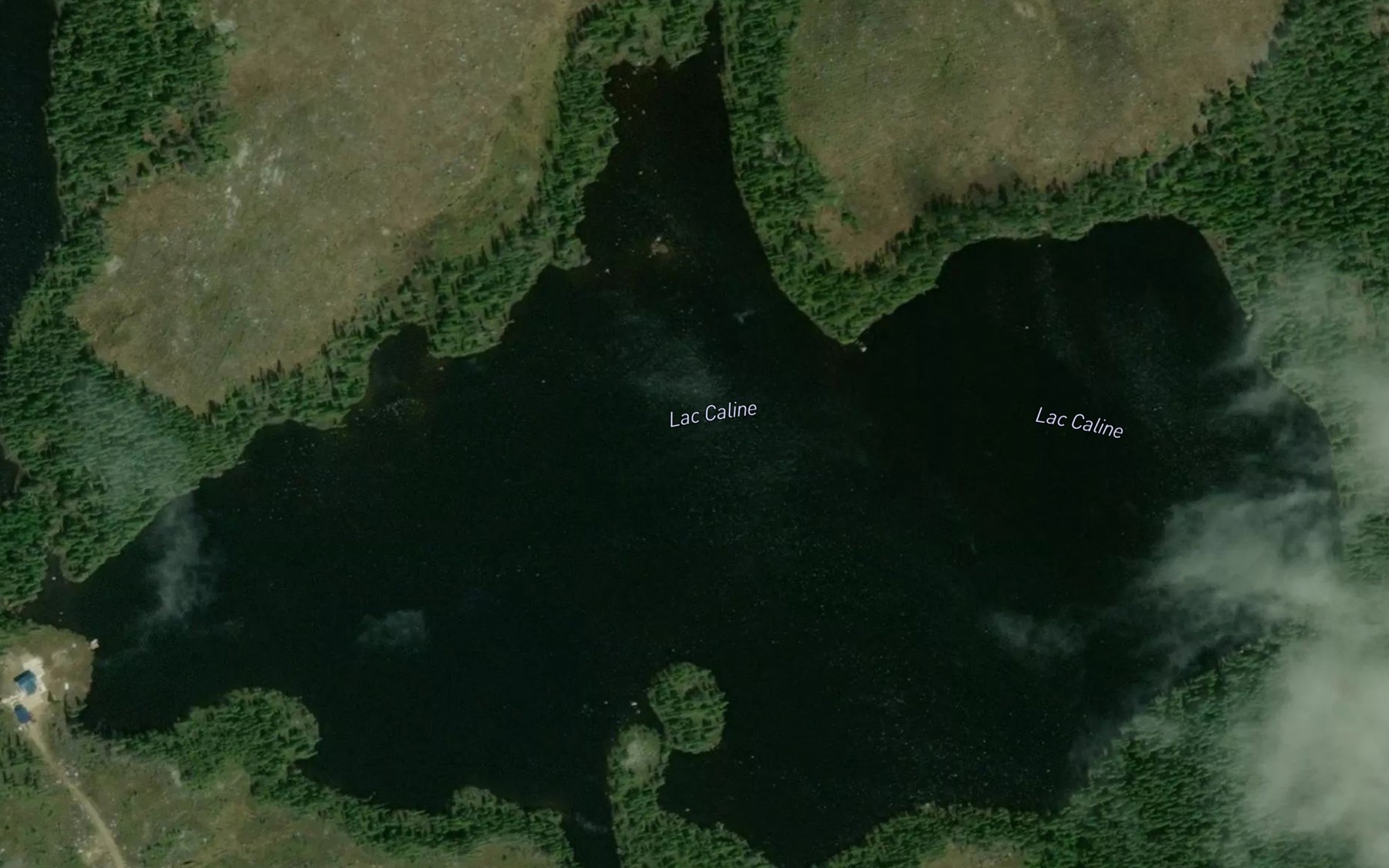Satellite map of the Lac Caline