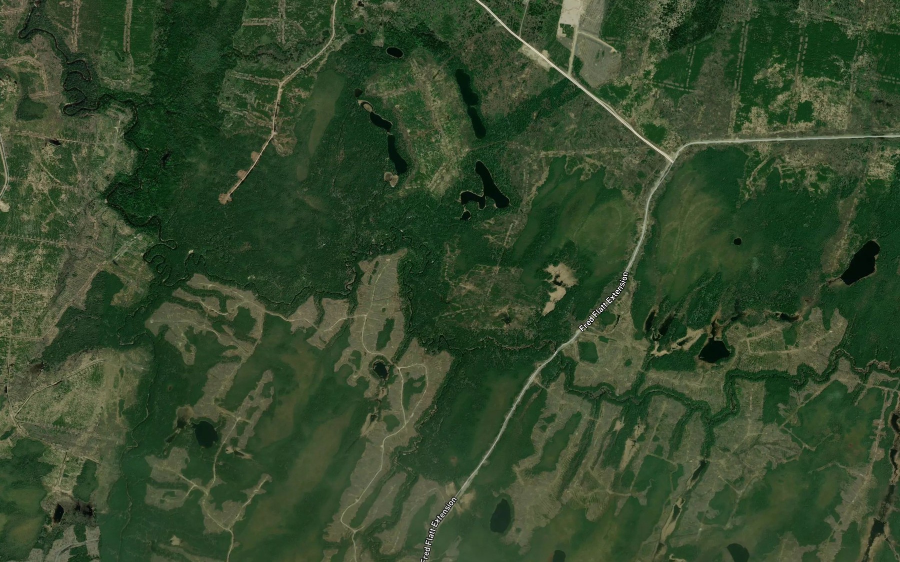 Satellite map of the Boyle Creek