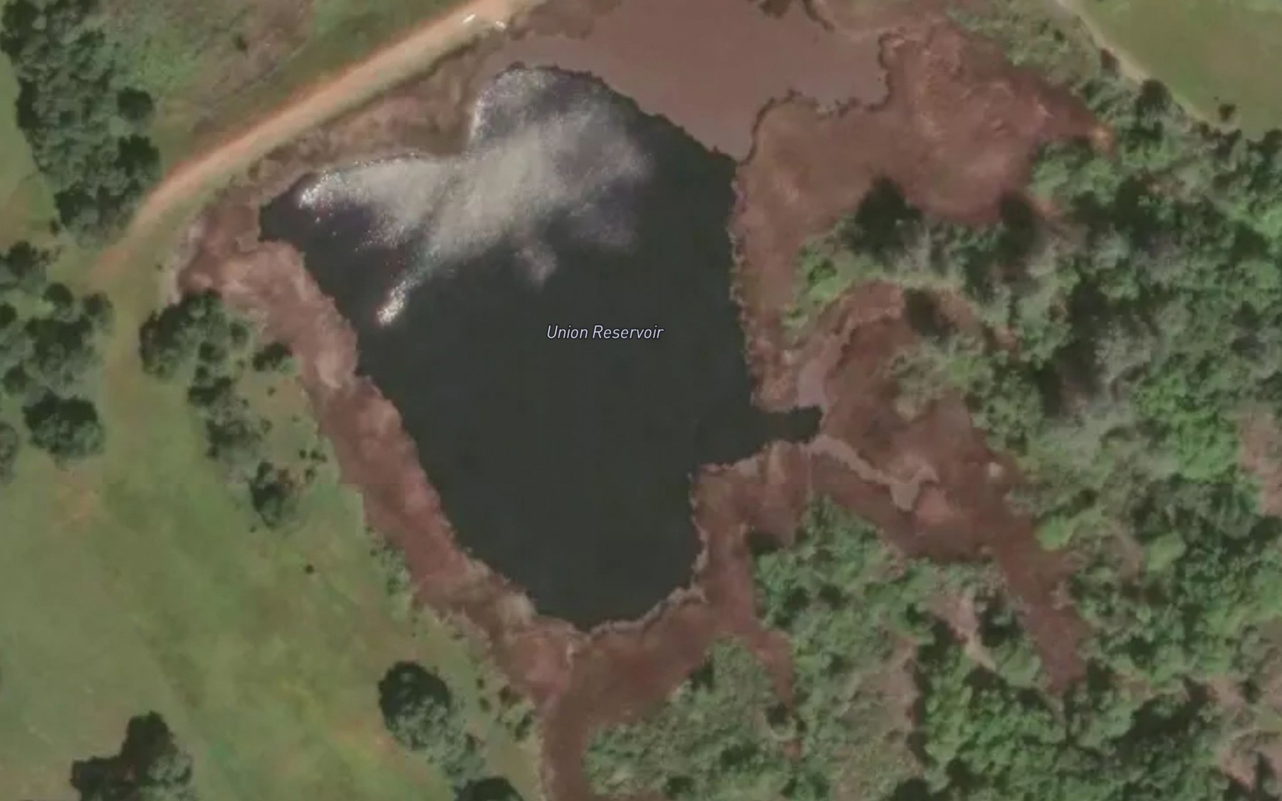 Satellite map of the Union Reservoir