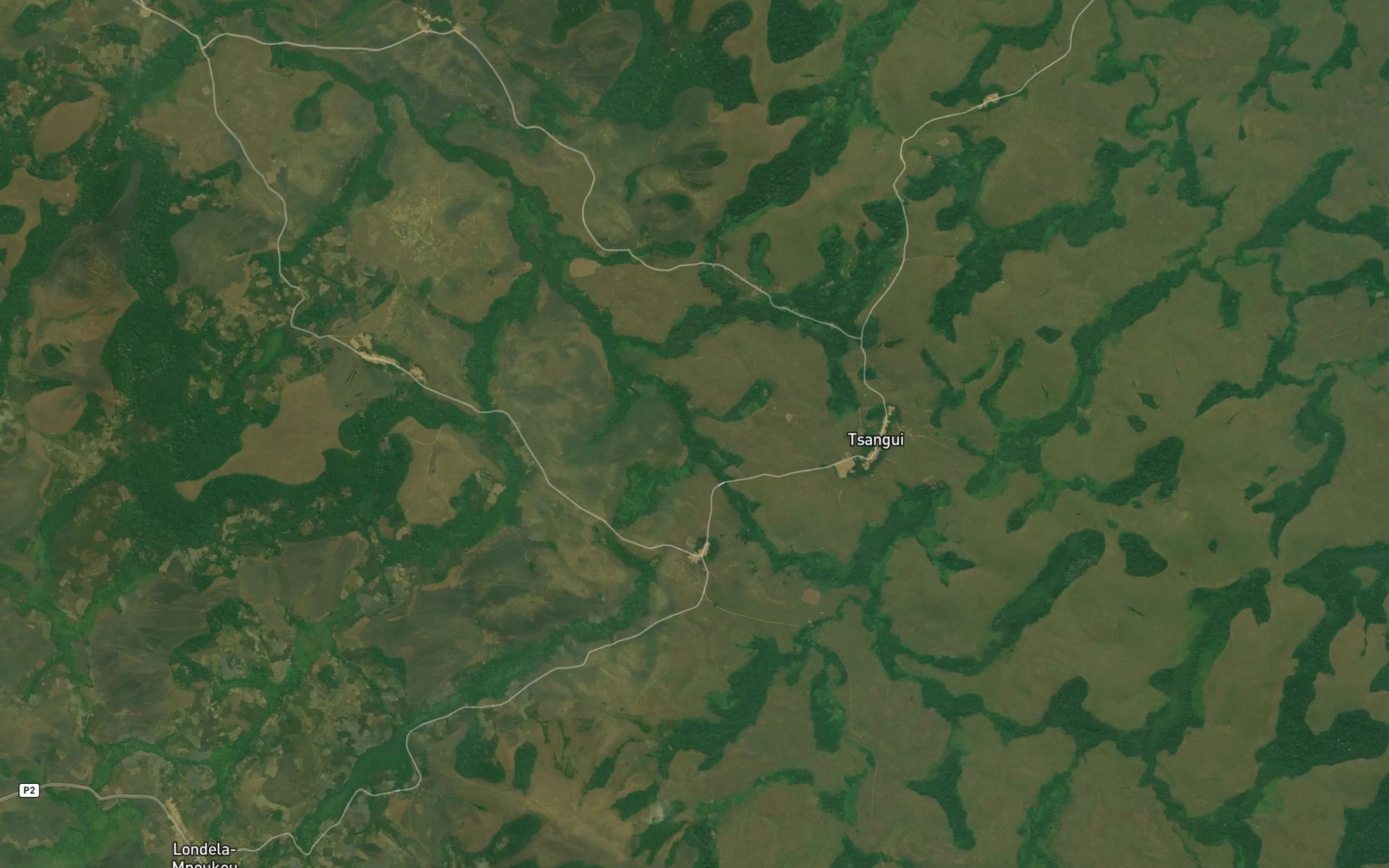 Satellite map of the Tombo