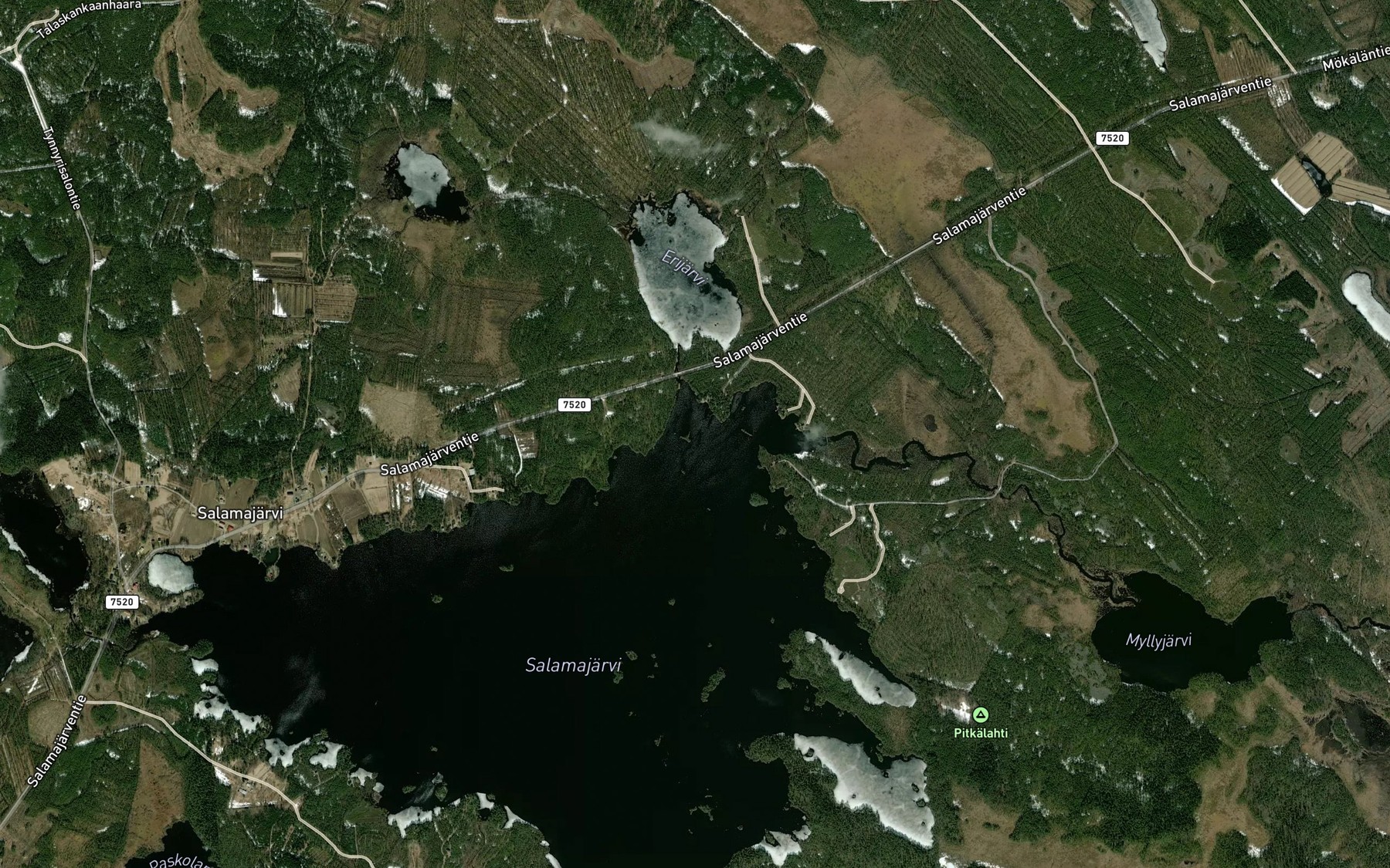 Satellite map of the Kokonpesalahti